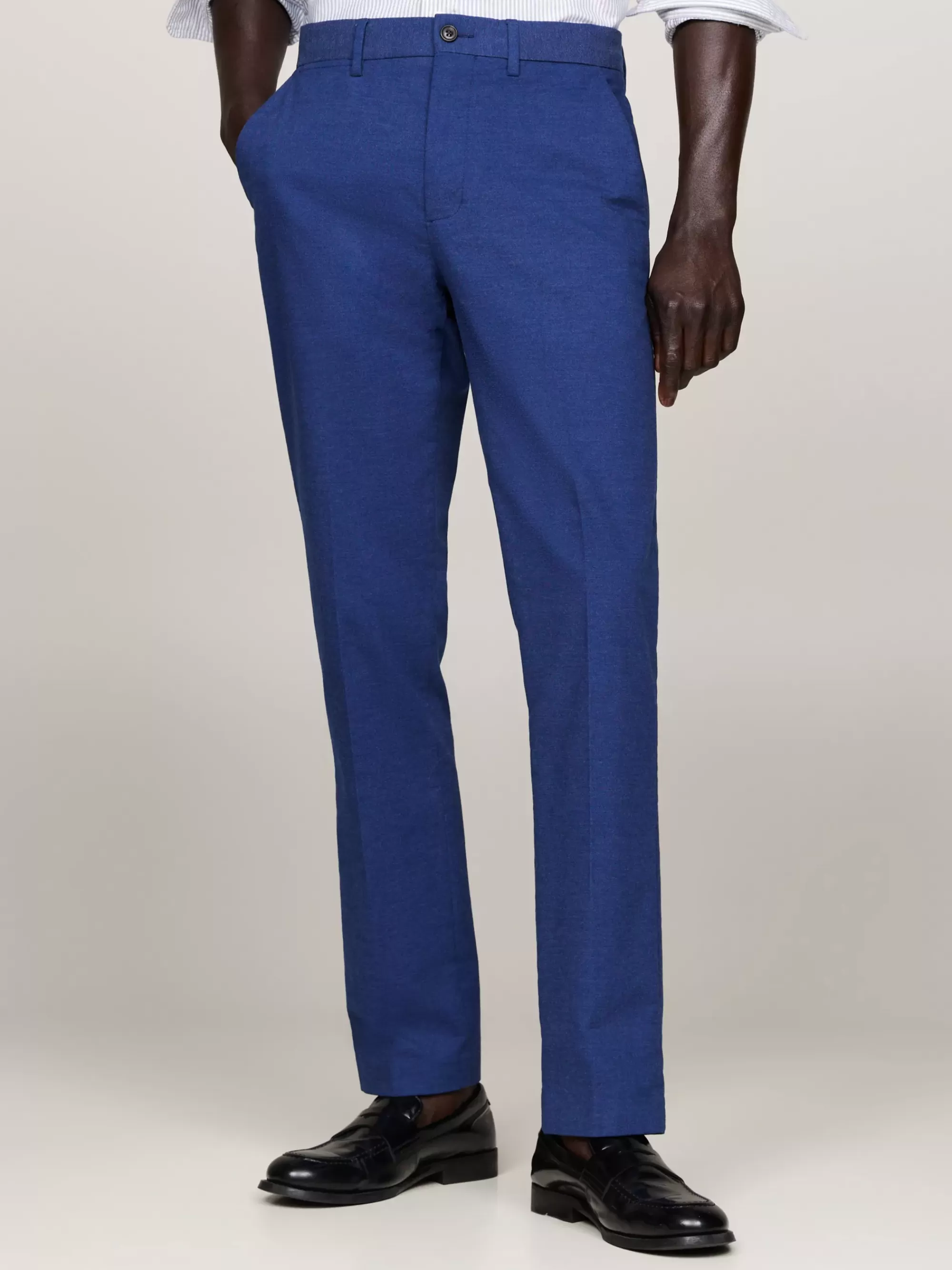 Broeken*Tommy Hilfiger Casual-smart Denton Regular Straight Broek PREPPY NAVY