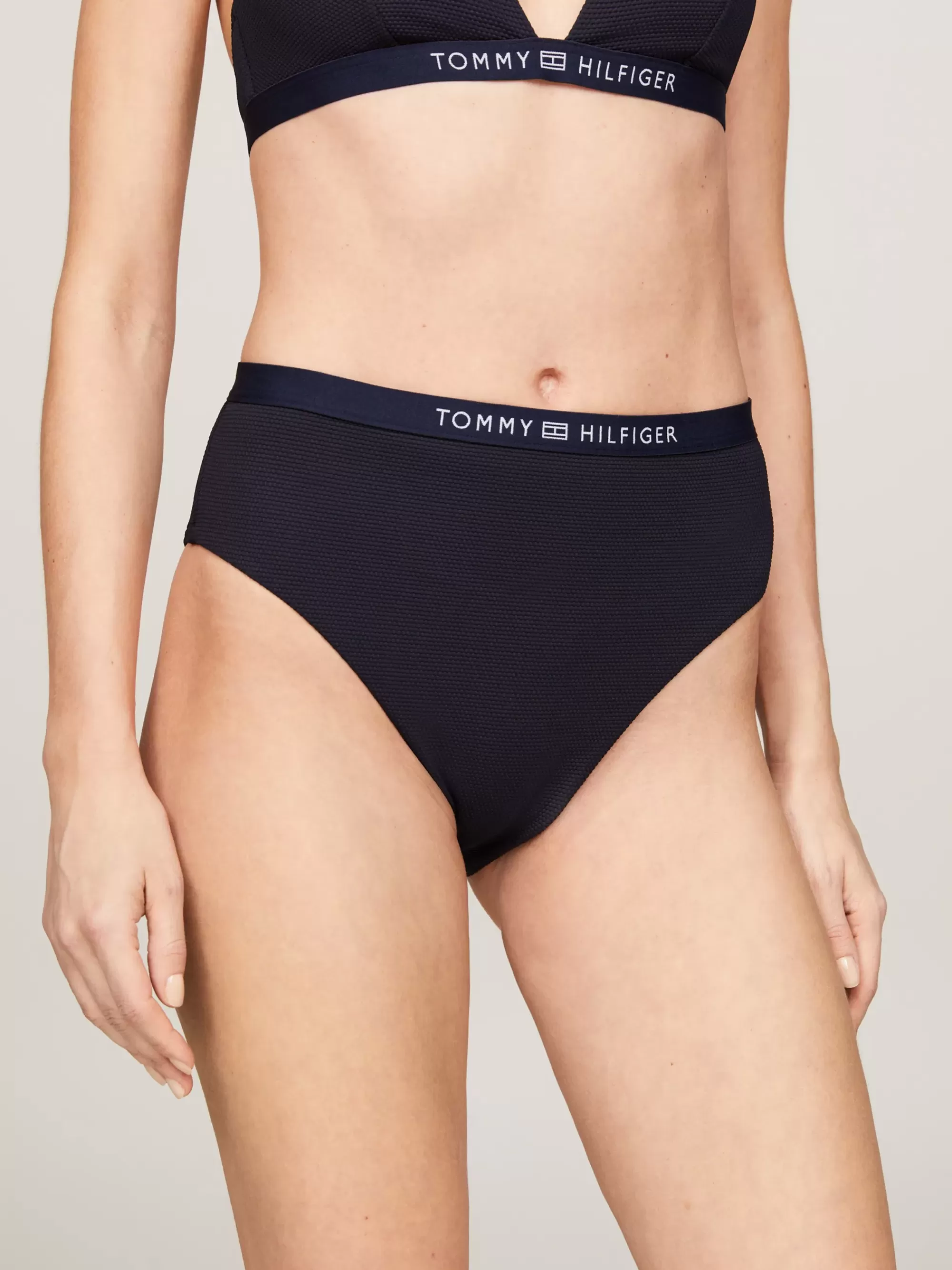Swimwear*Tommy Hilfiger Cheeky High Waist Bikinibroekje Met Logo DESERT SKY