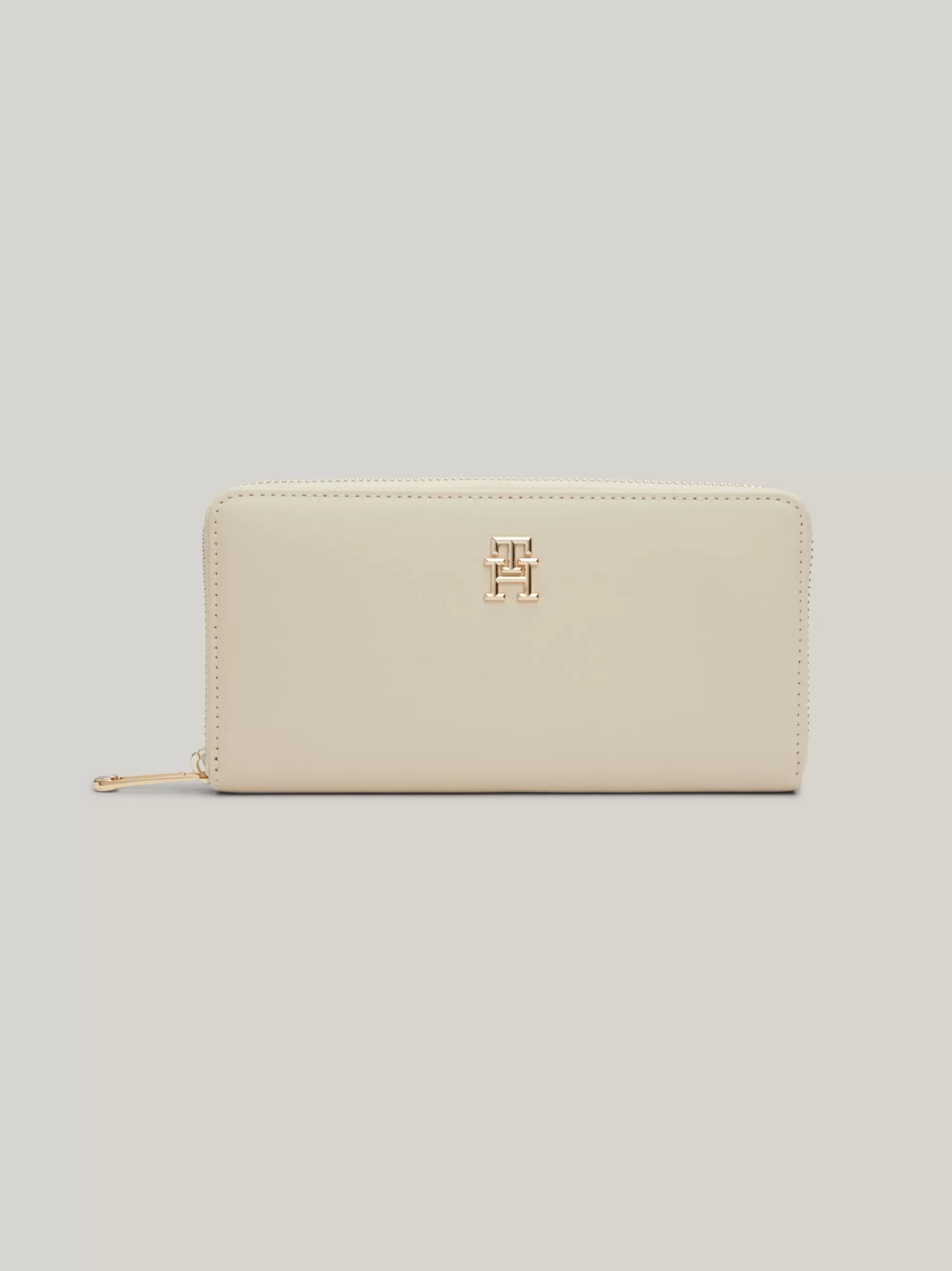 Portemonnees & Sleutelhangers*Tommy Hilfiger Chic Grote Zip-around Portemonnee CLASSIC BEIGE
