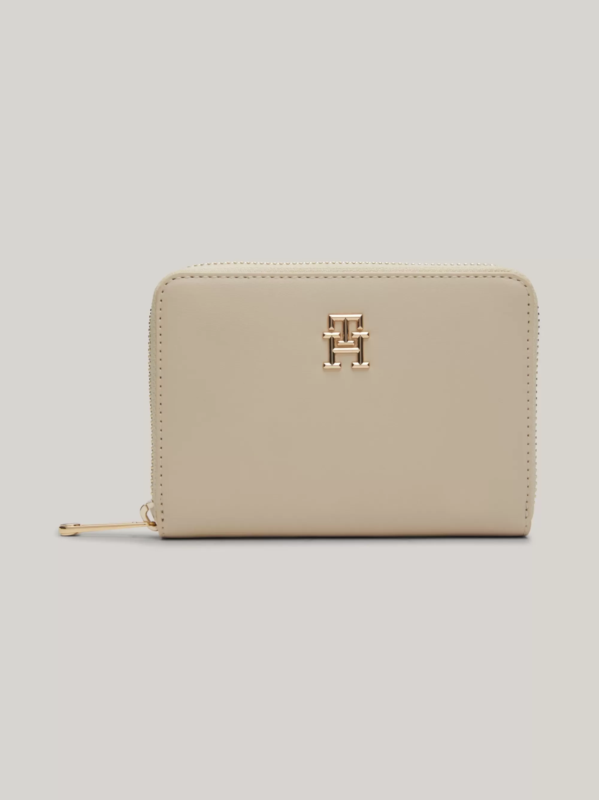Portemonnees & Sleutelhangers*Tommy Hilfiger Chic Medium Zip-around Portemonnee CLASSIC BEIGE