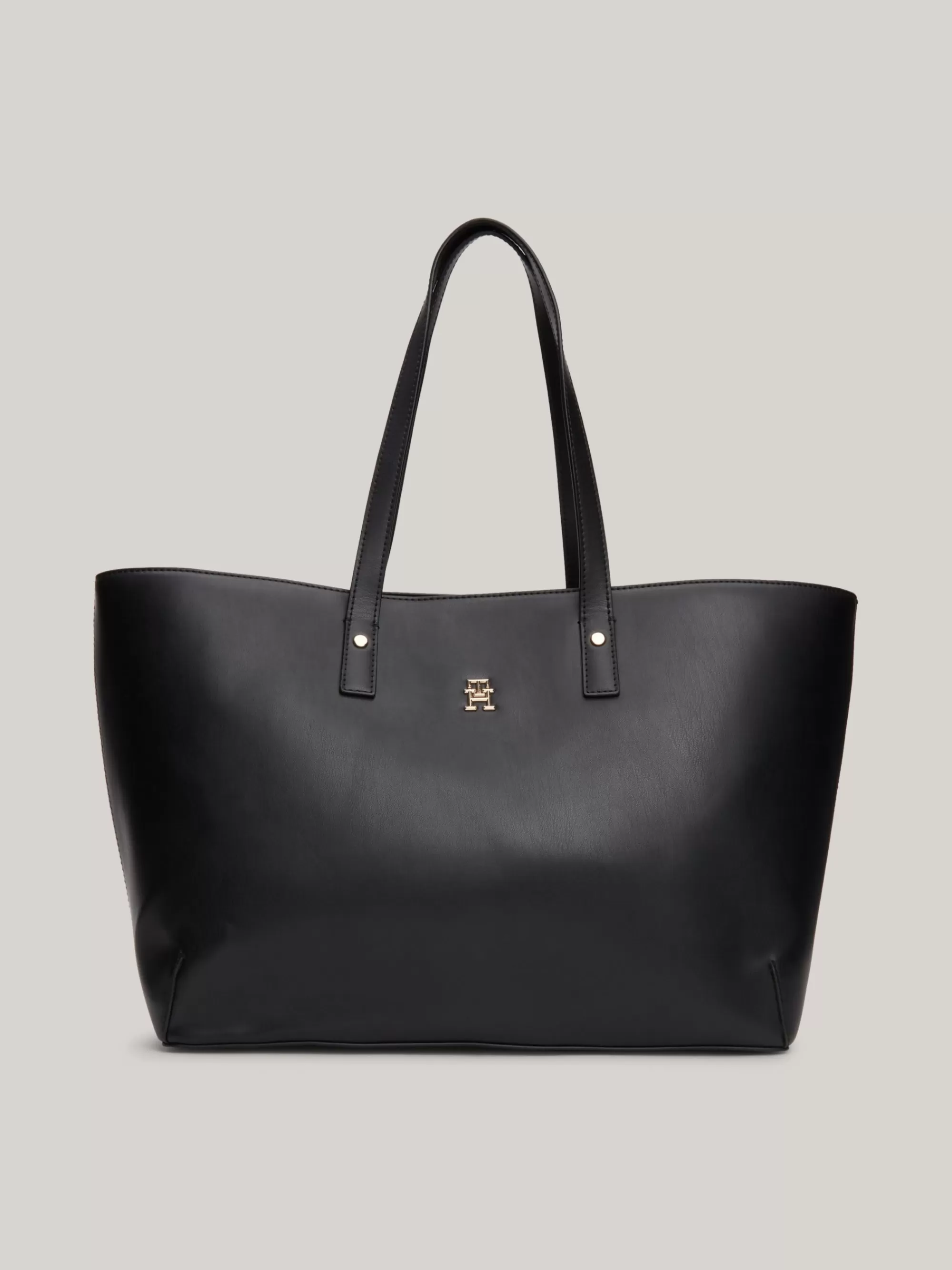 Shoppers*Tommy Hilfiger Chic Shopper Met Metalen TH-monogram BLACK