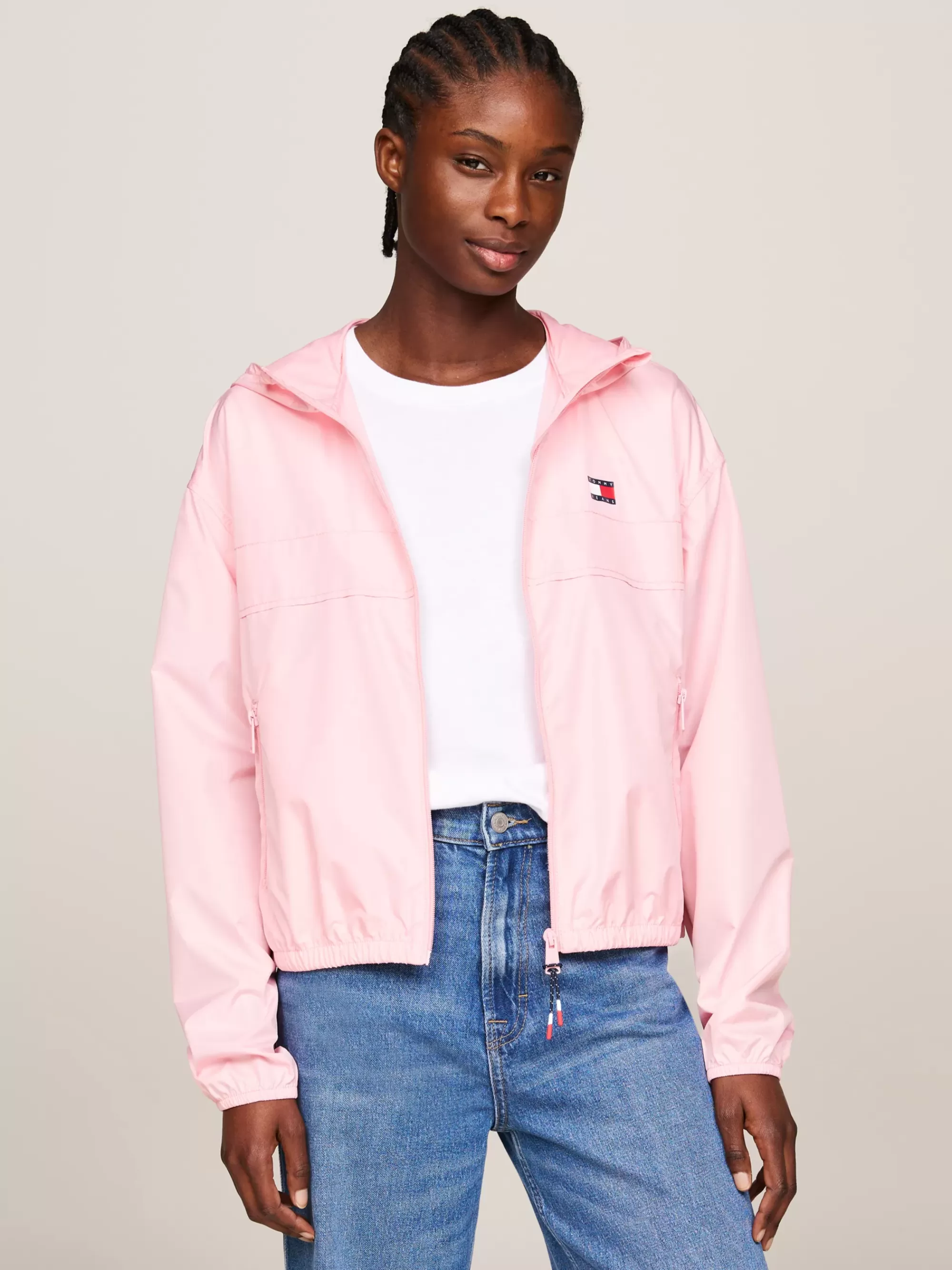 Jassen & Jacks*Tommy Hilfiger Chicago Windbreaker Met Capuchon BALLET PINK