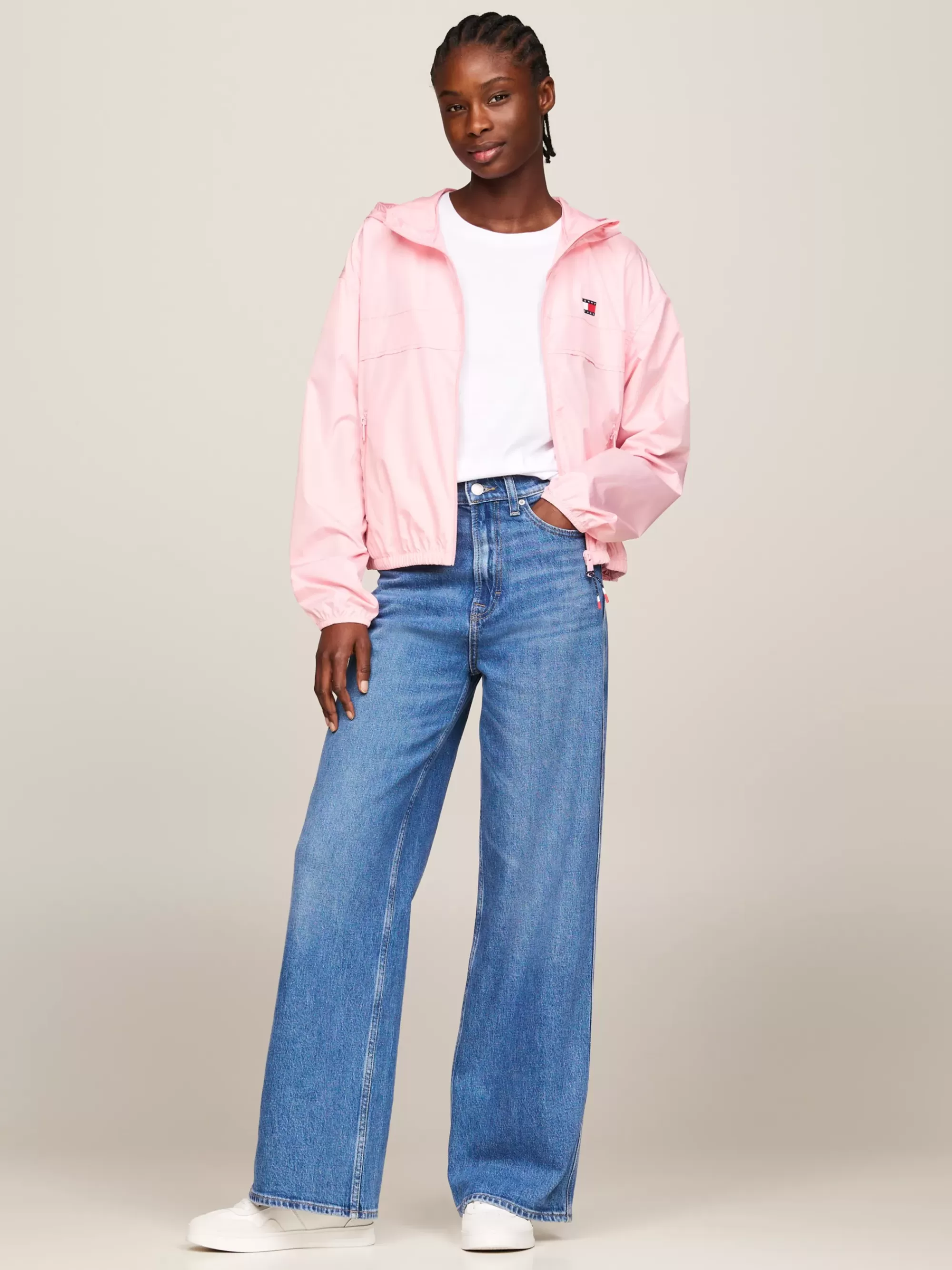 Jassen & Jacks*Tommy Hilfiger Chicago Windbreaker Met Capuchon BALLET PINK