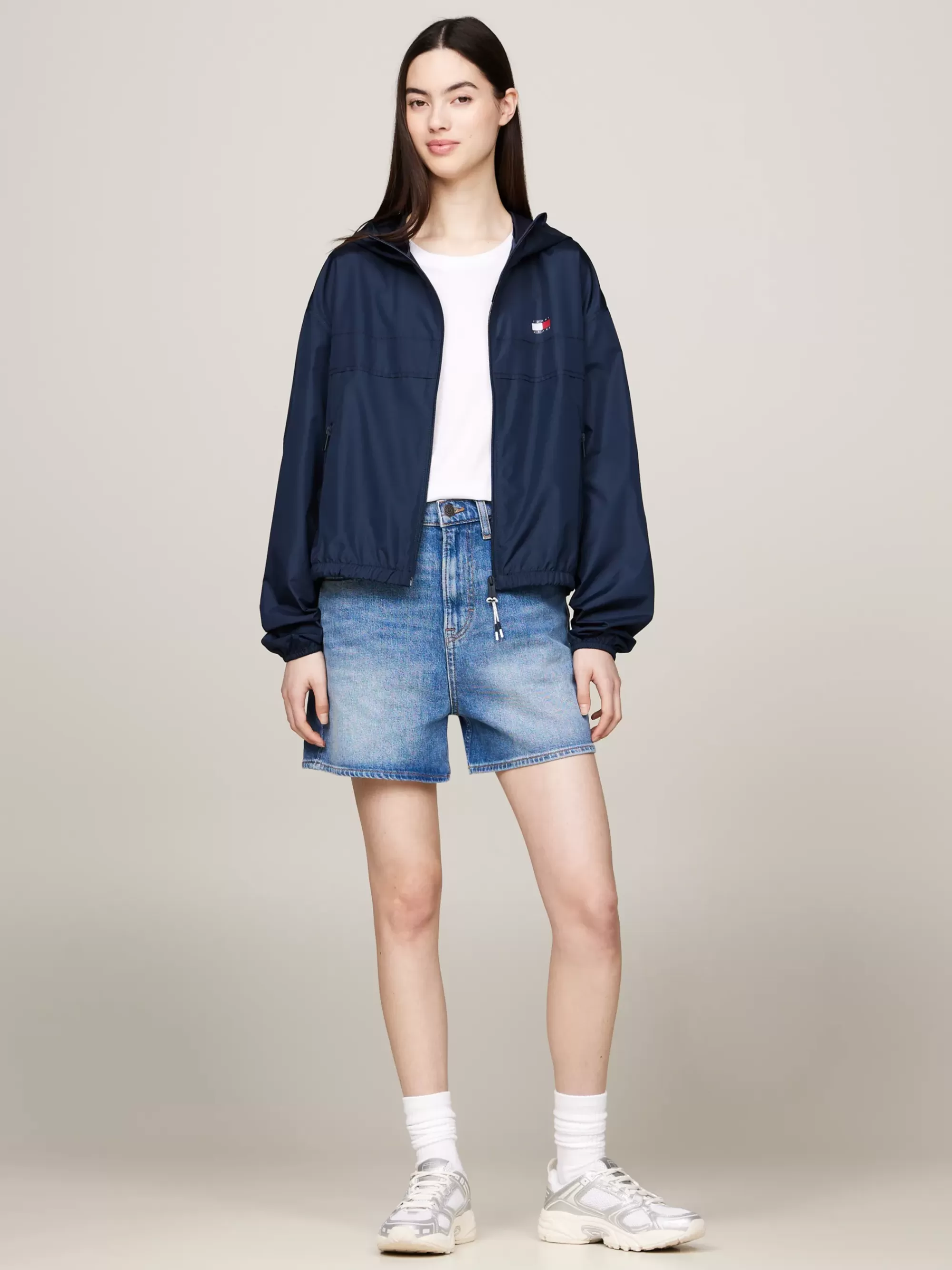 Jassen & Jacks*Tommy Hilfiger Chicago Windbreaker Met Capuchon DARK NIGHT NAVY