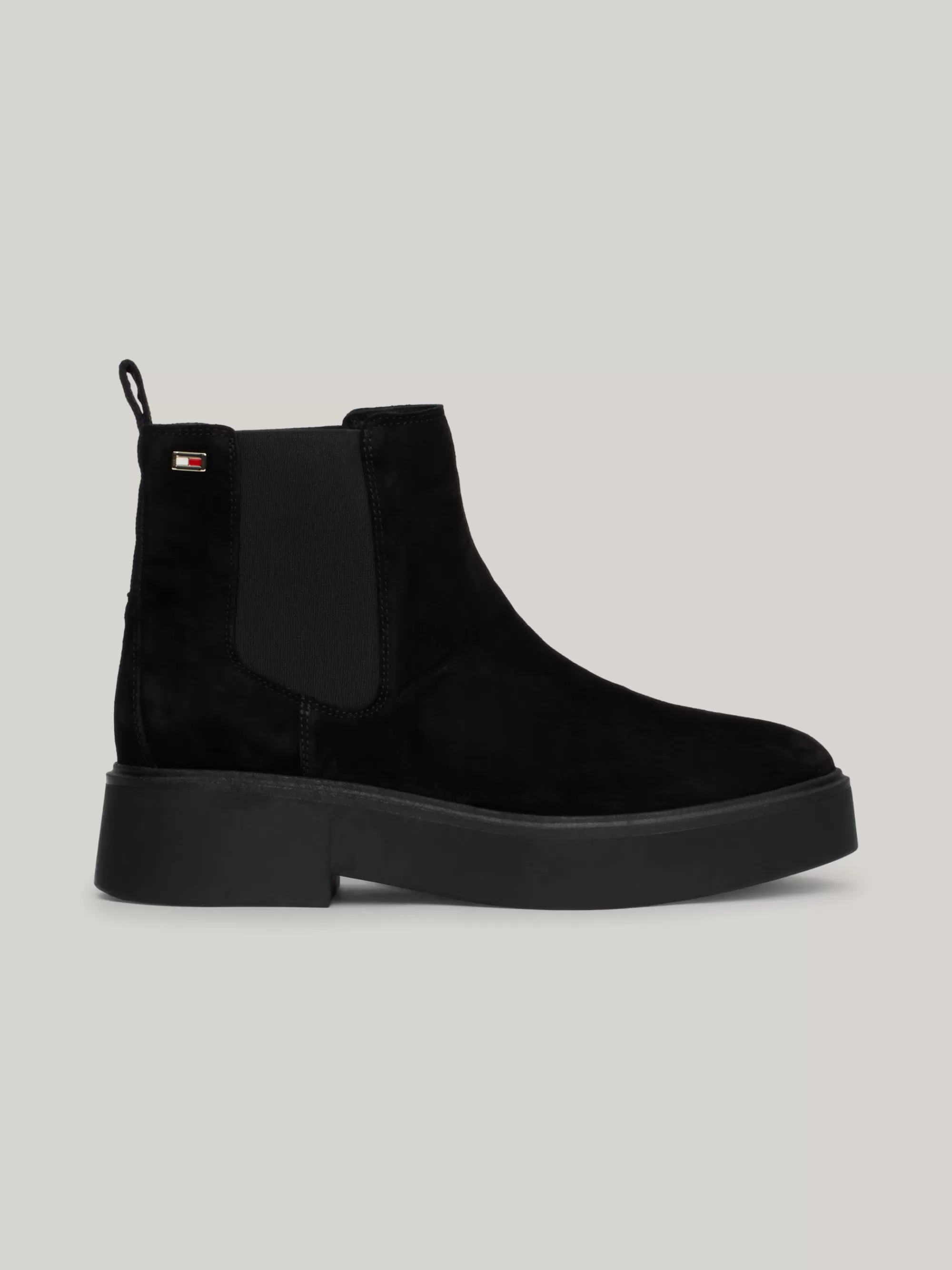 Chelsea Boots | Laarzen & Enkellaarzen*Tommy Hilfiger Chunky Chelsea Boot Van Suède BLACK