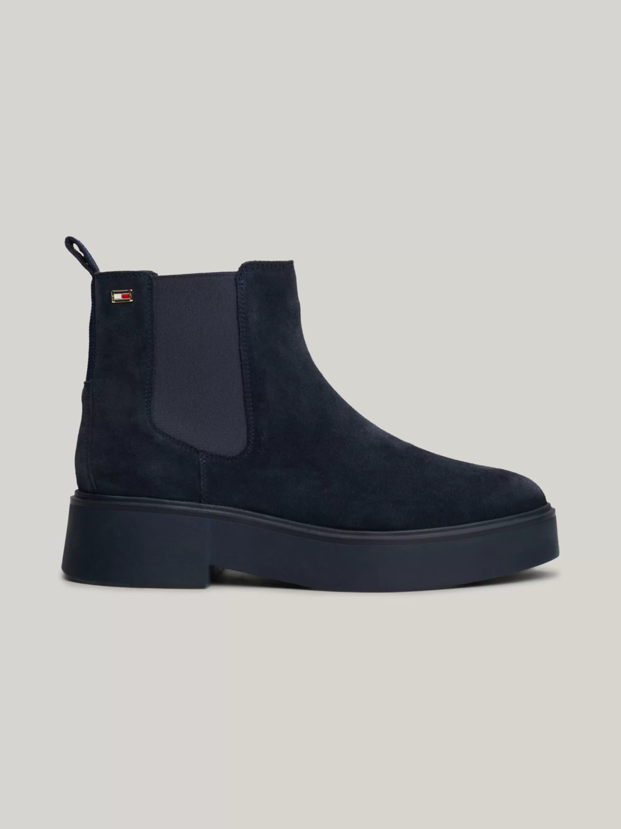 Chelsea Boots | Laarzen & Enkellaarzen*Tommy Hilfiger Chunky Chelsea Boot Van Suède MILITARY DENIM