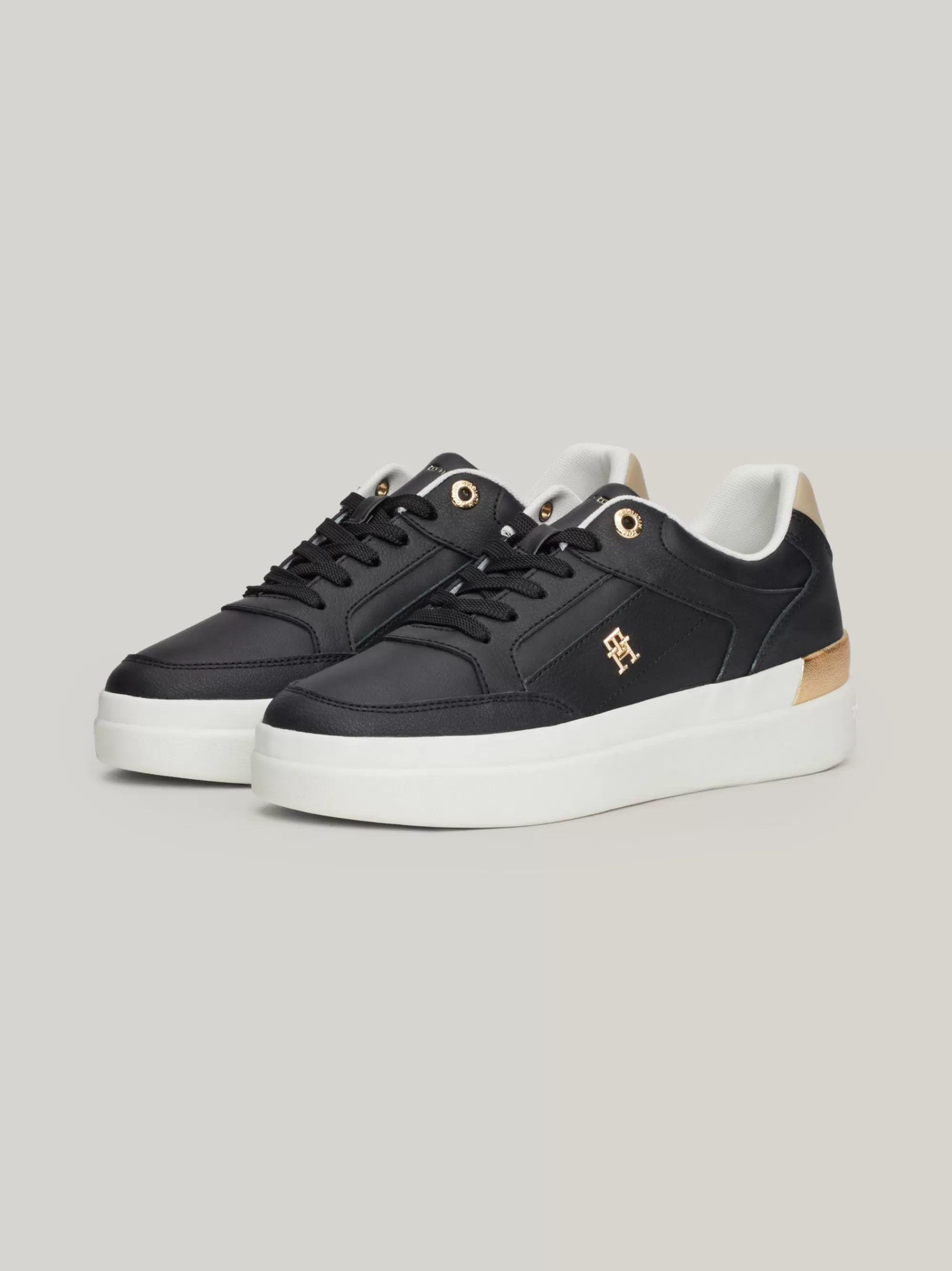 Sneakers*Tommy Hilfiger Chunky Sneaker Met TH-monogram BLACK