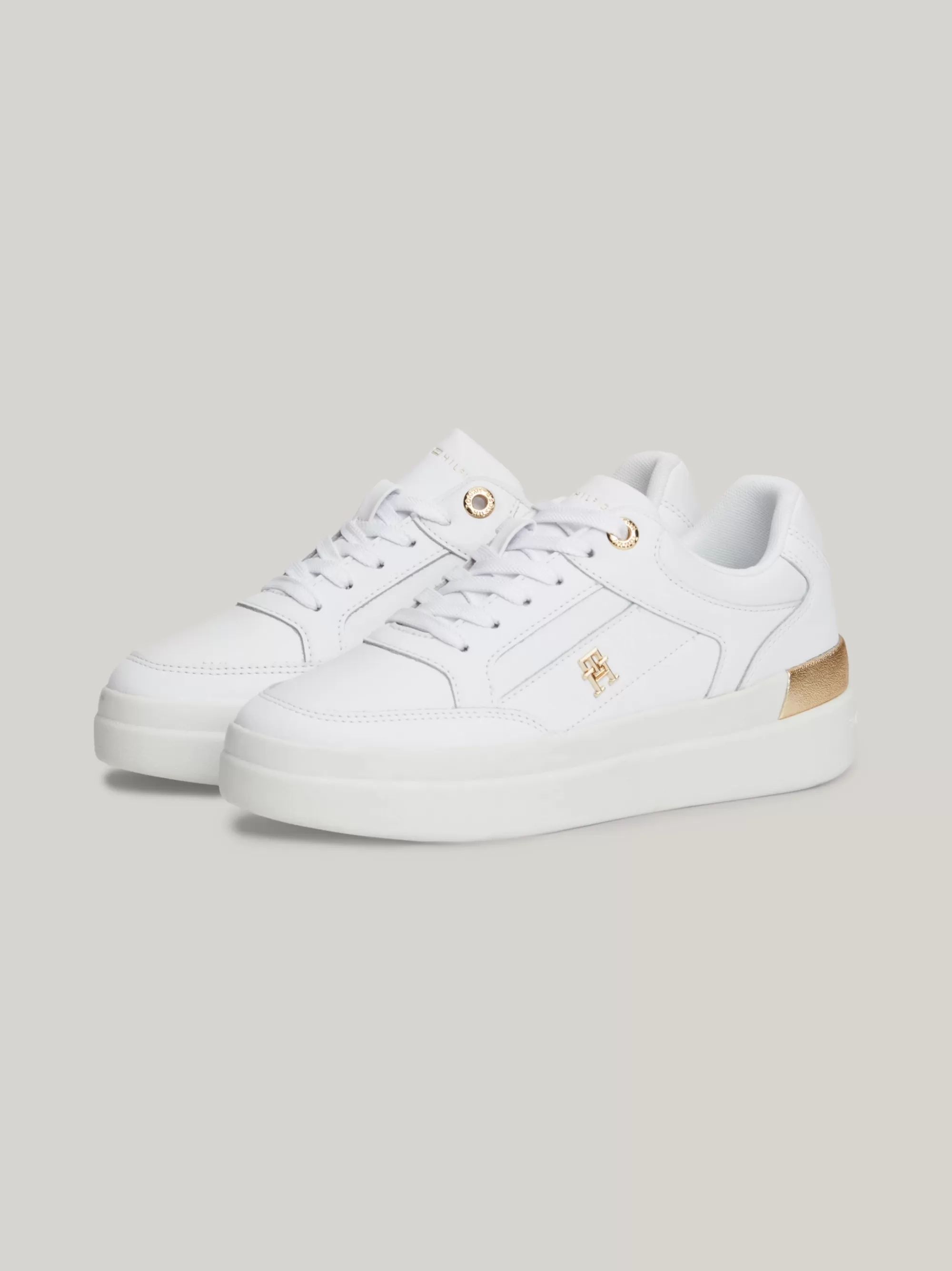 Sneakers*Tommy Hilfiger Chunky Sneaker Met TH-monogram WHITE