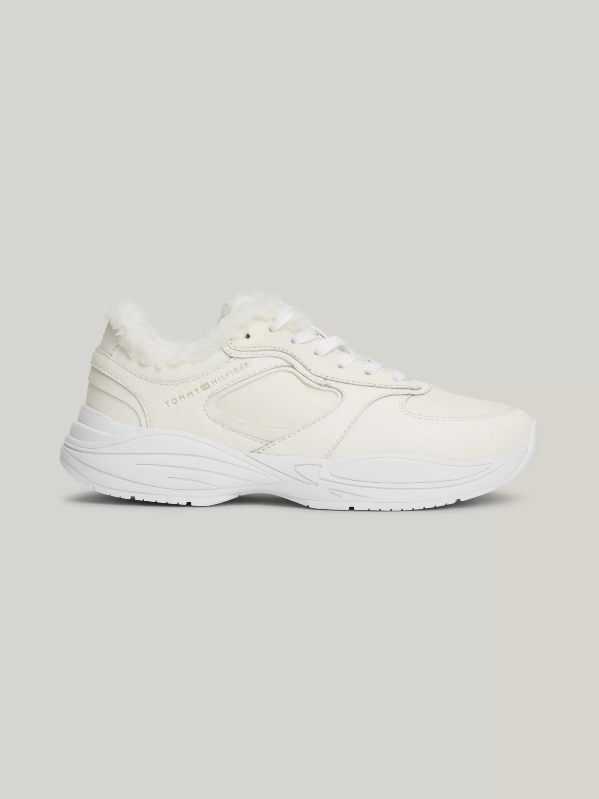 Sneakers*Tommy Hilfiger Chunky Sneaker Met Warme Voering ANCIENT WHITE