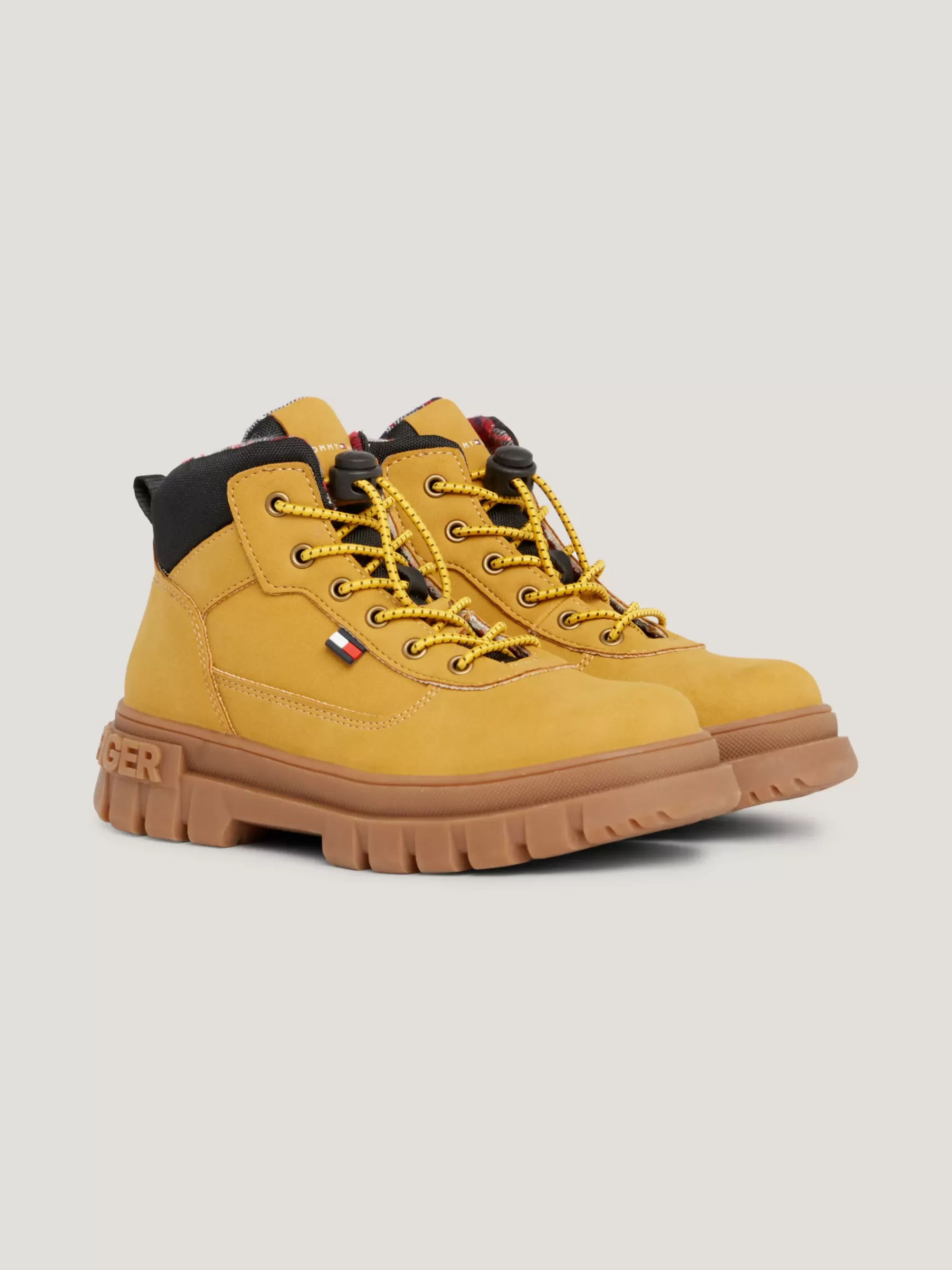 Schoenen & Accessoires*Tommy Hilfiger Chunky Veterlaars Met Profielzool OCHRE/BLACK
