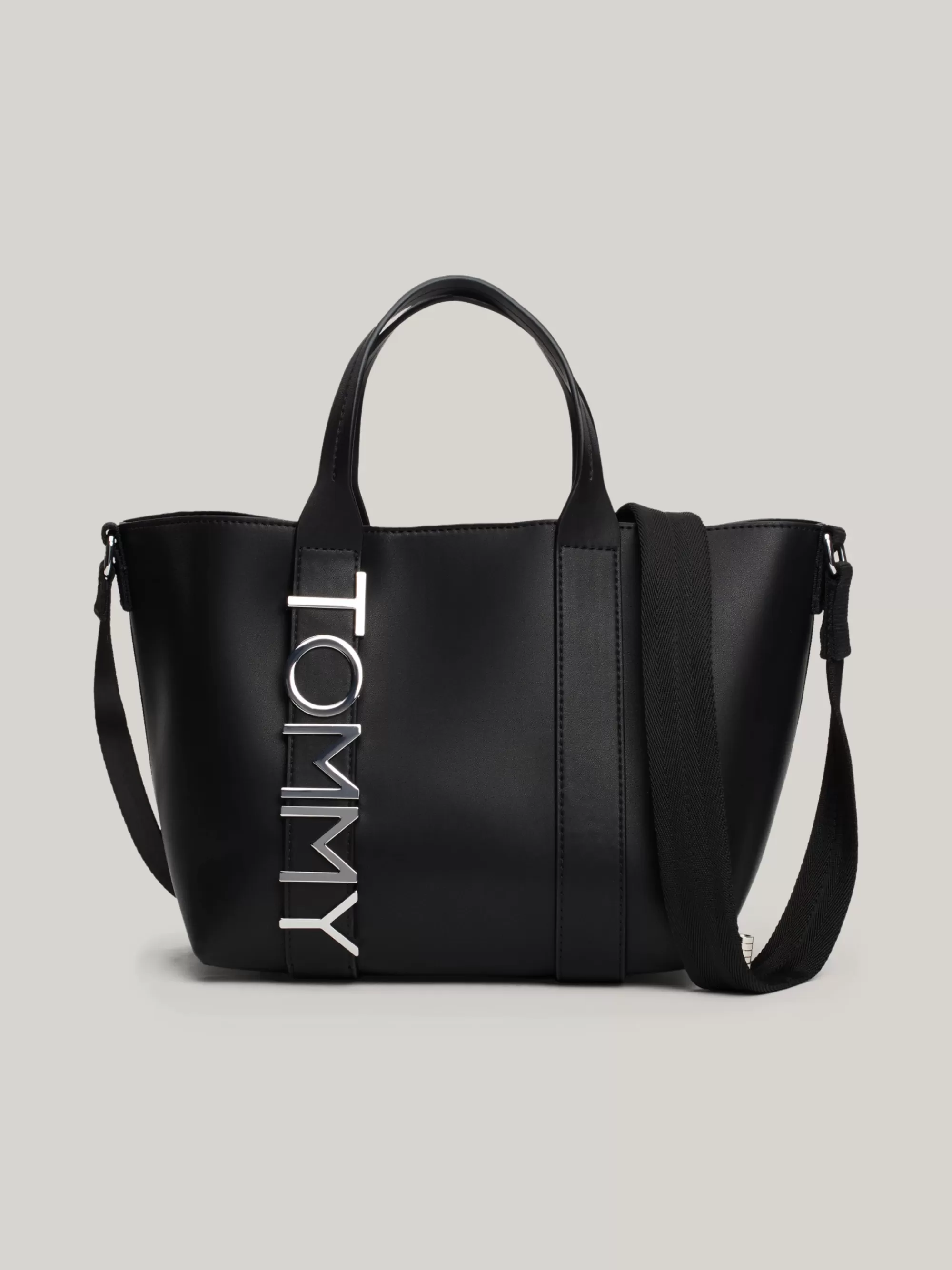 Shoppers*Tommy Hilfiger City Shopper Met Metallic Logo BLACK