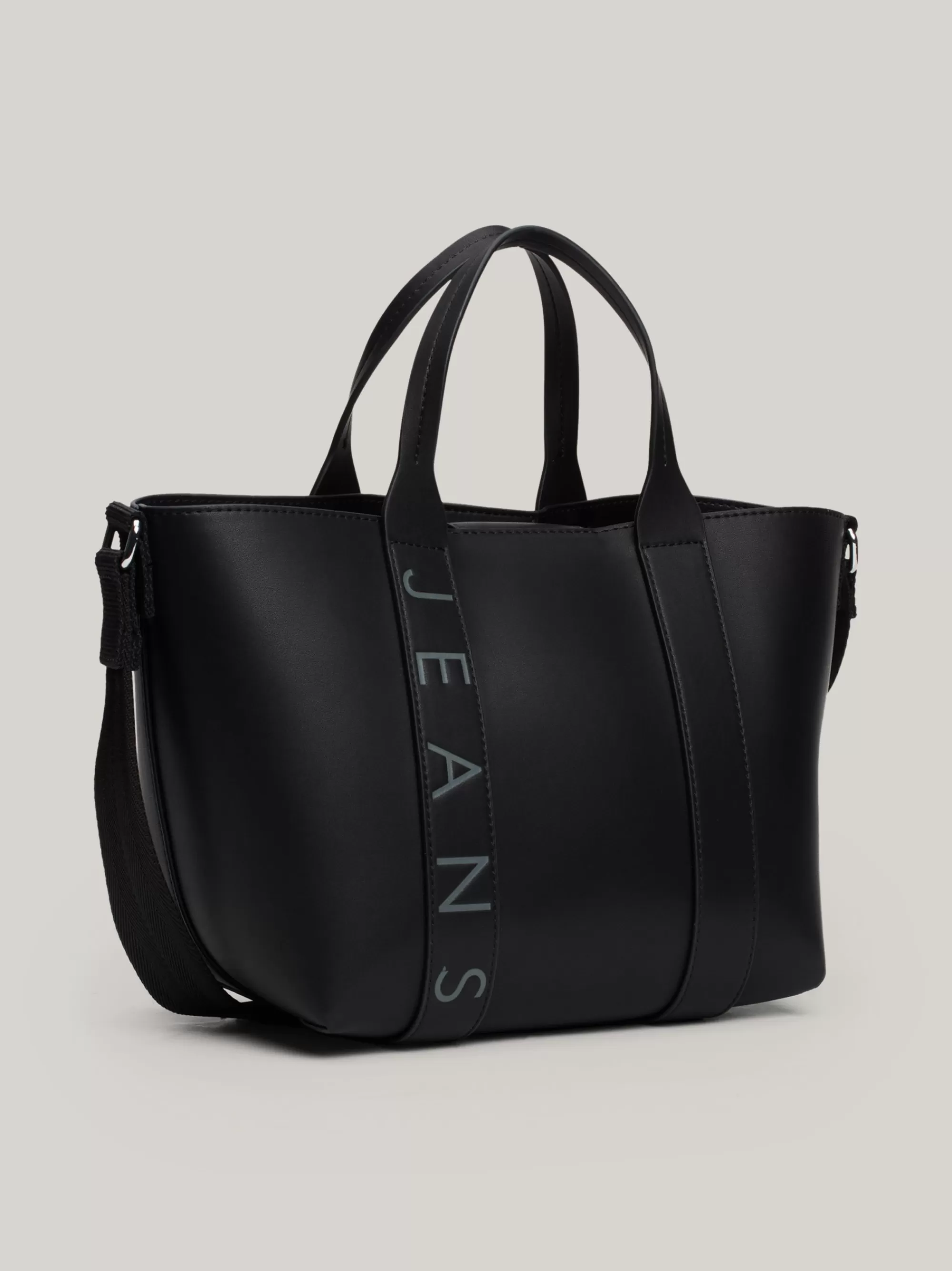 Shoppers*Tommy Hilfiger City Shopper Met Metallic Logo BLACK