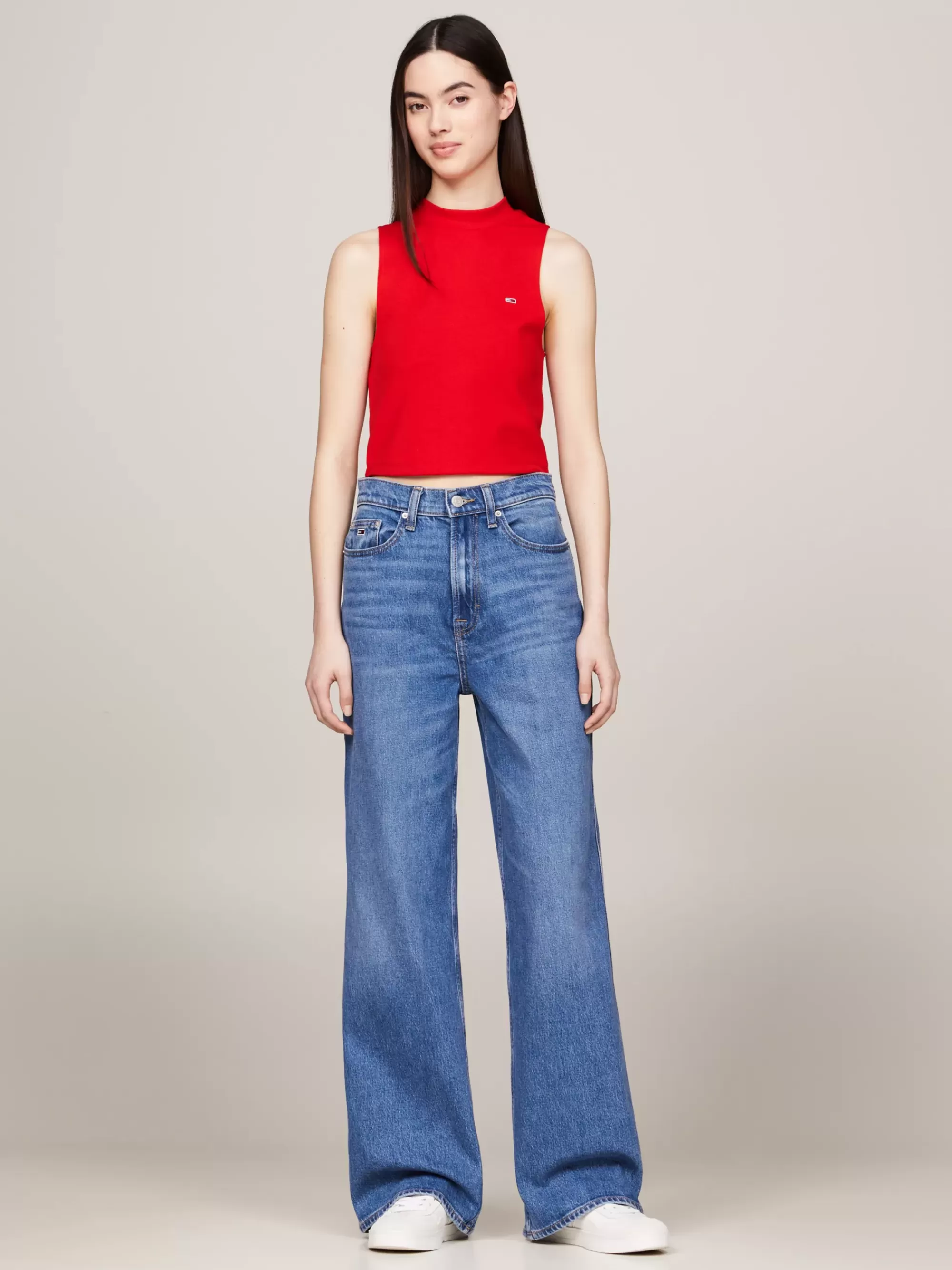 Jeans*Tommy Hilfiger Claire Faded High Rise Jeans Met Wijde Fit DENIM MEDIUM
