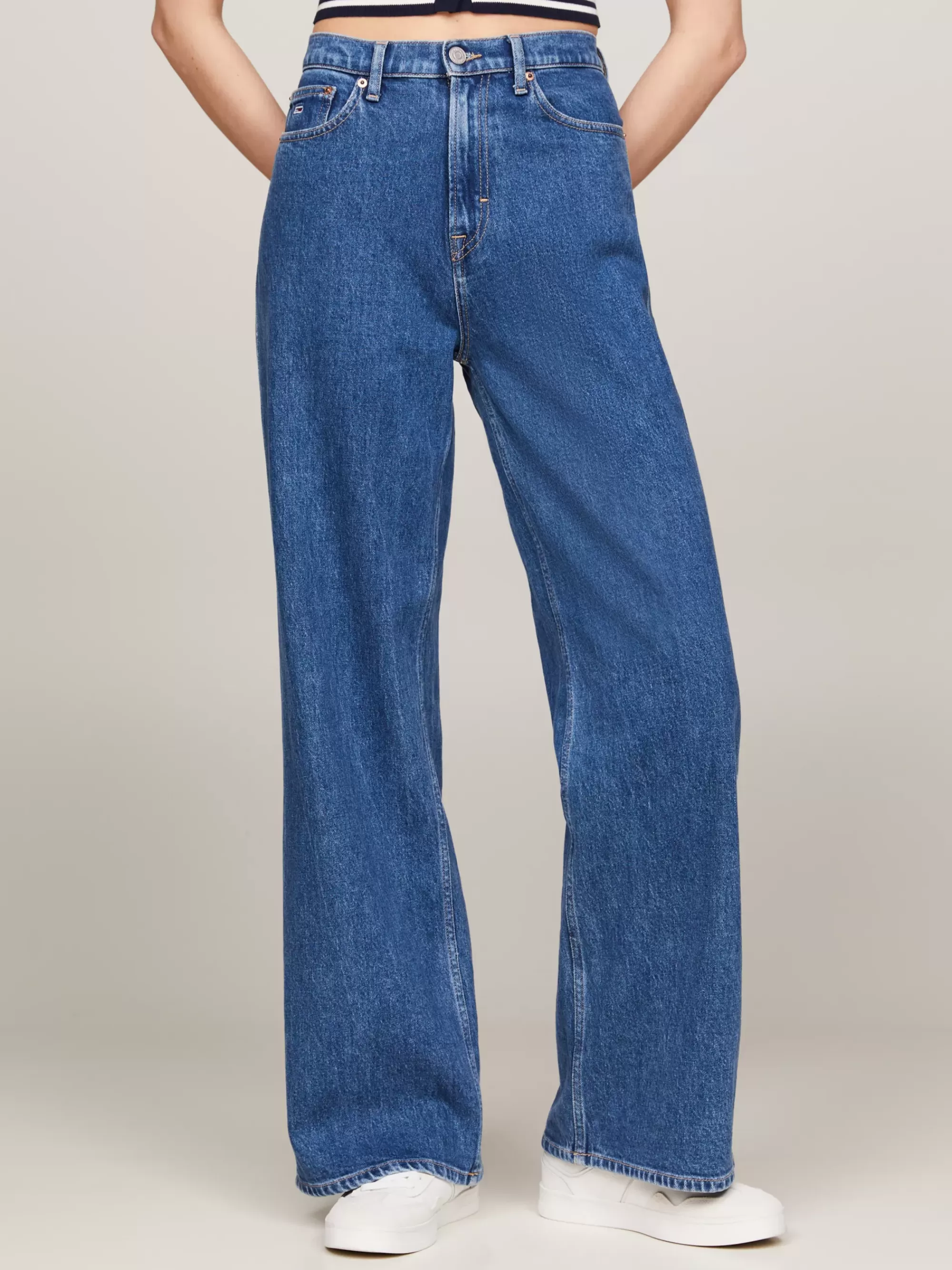 Jeans*Tommy Hilfiger Claire High Rise Jeans Met Wijde Fit DENIM MEDIUM