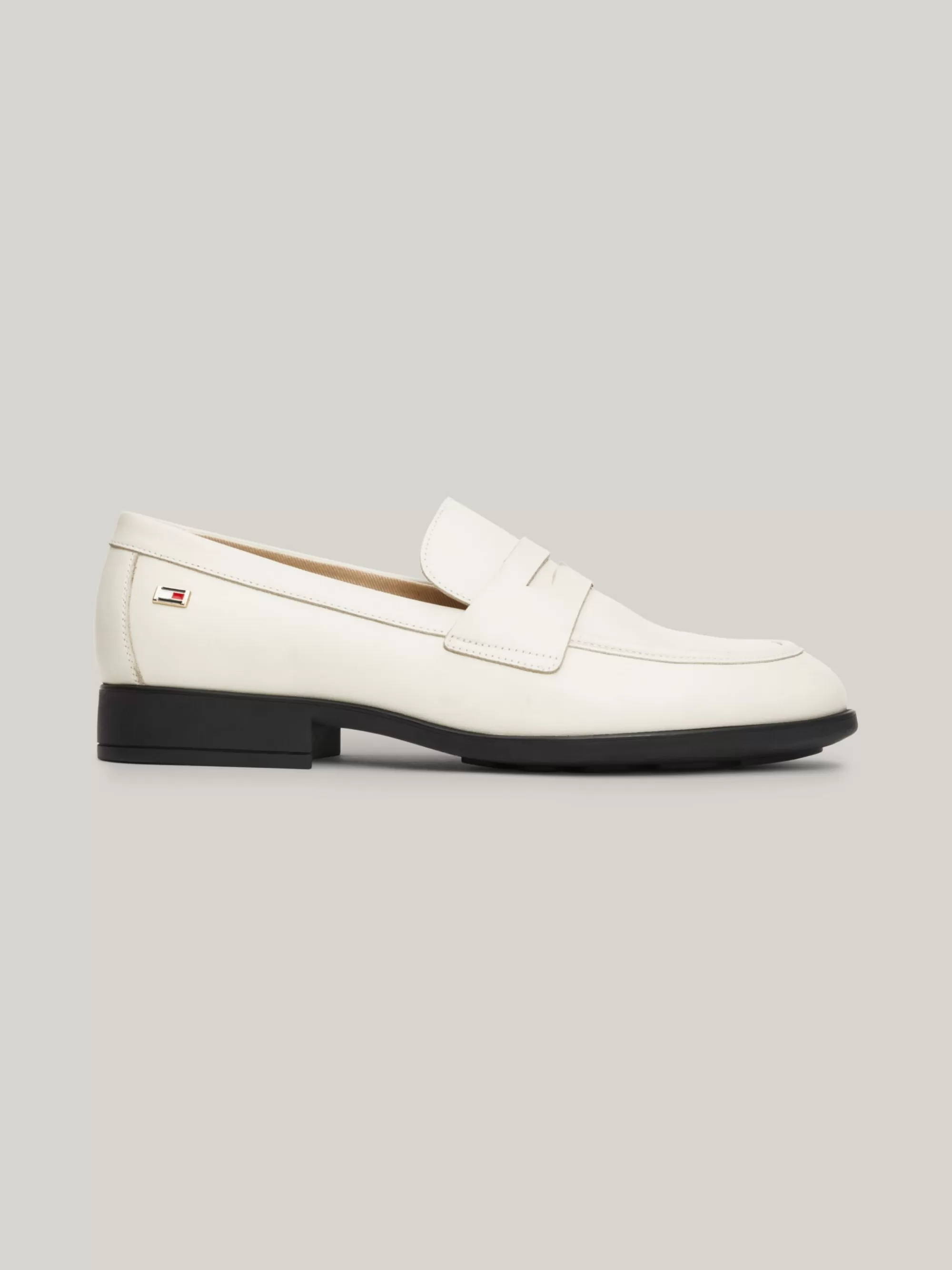Mocassins & Instappers | Platte Schoenen*Tommy Hilfiger Classic Leren Utility-loafer Met Vlag CLASSIC BEIGE