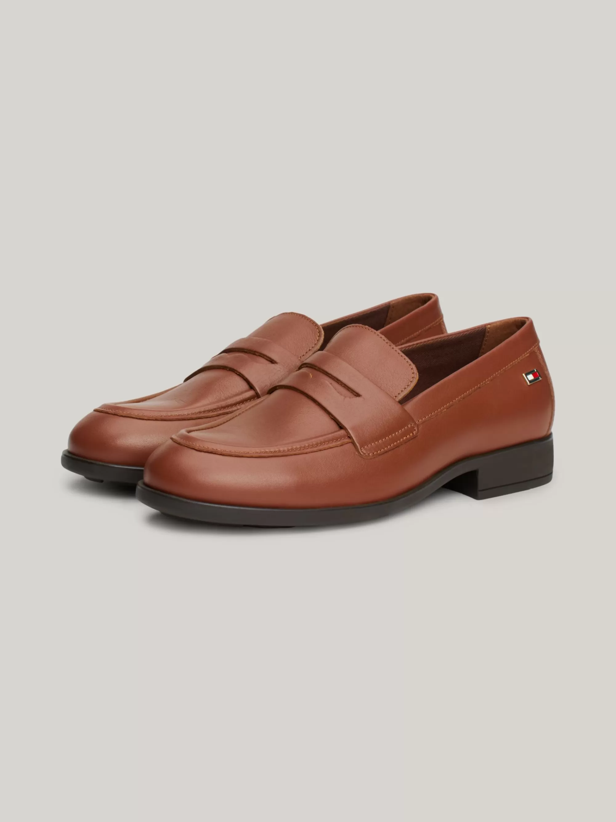 Mocassins & Instappers | Platte Schoenen*Tommy Hilfiger Classic Leren Utility-loafer Met Vlag BROWN SUEDE