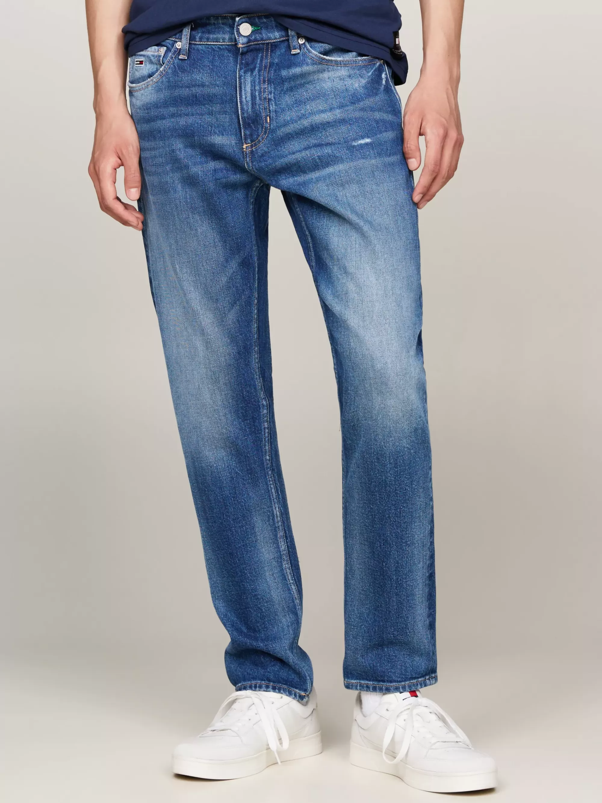Jeans*Tommy Hilfiger Classic Scanton Y Slim Jeans Met Donkere Wassing DENIM MEDIUM