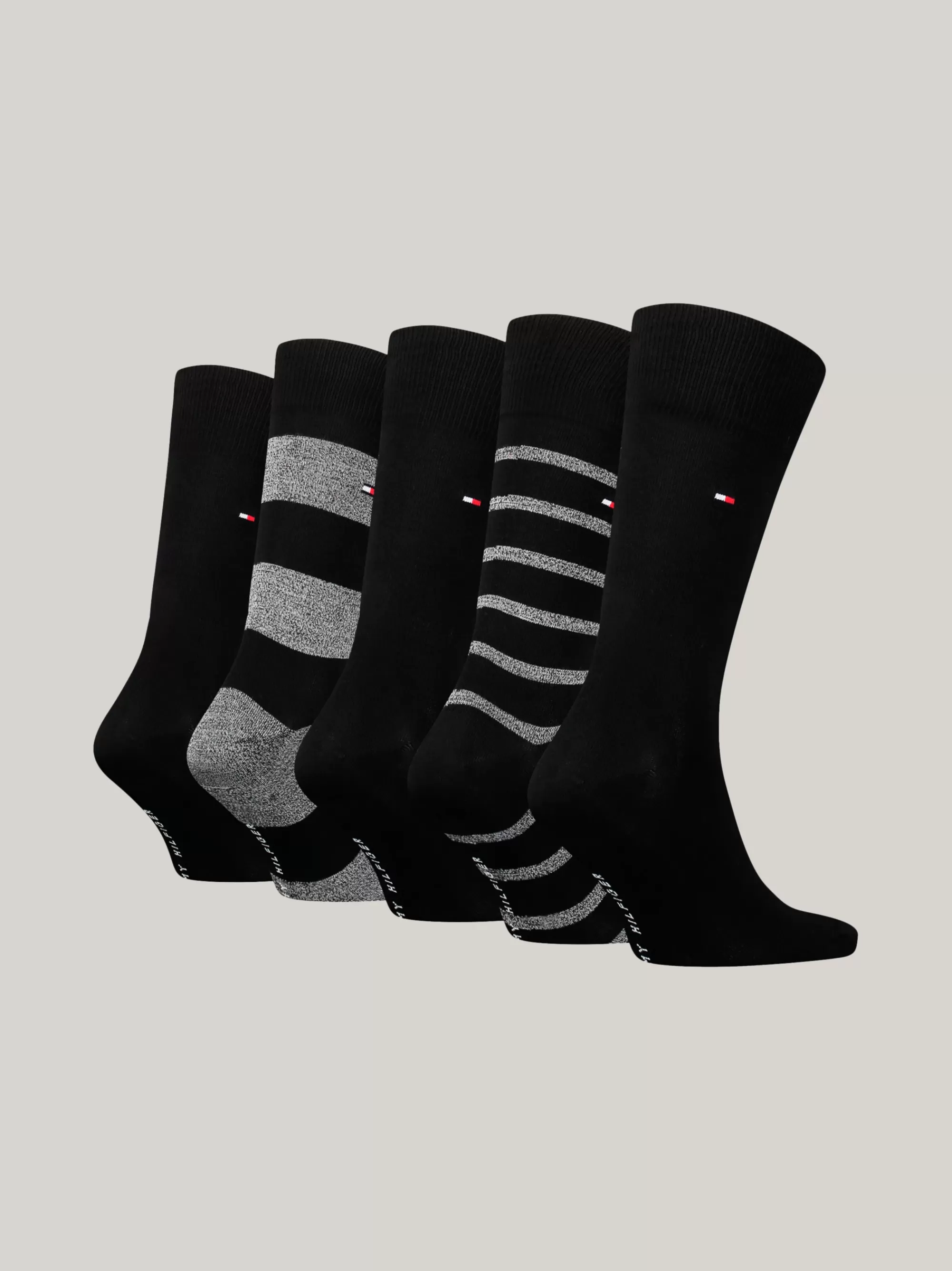 Sokken*Tommy Hilfiger Classics Cadeaubox Met 5 Paar Sokken Met Vlag BLACK