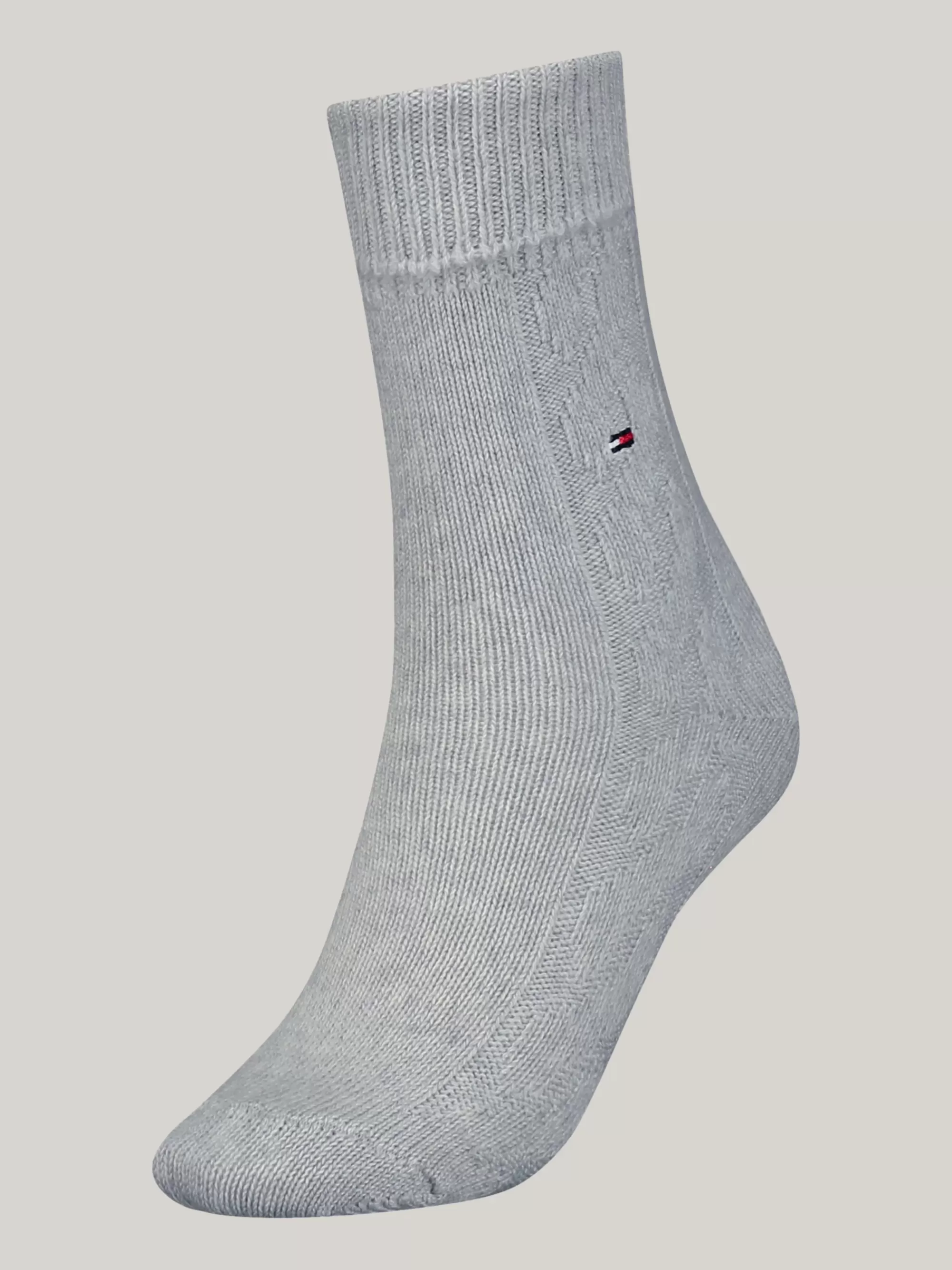 Sokken & Panty's*Tommy Hilfiger Classics Kabelgebreide Sokken MID GREY MELANGE