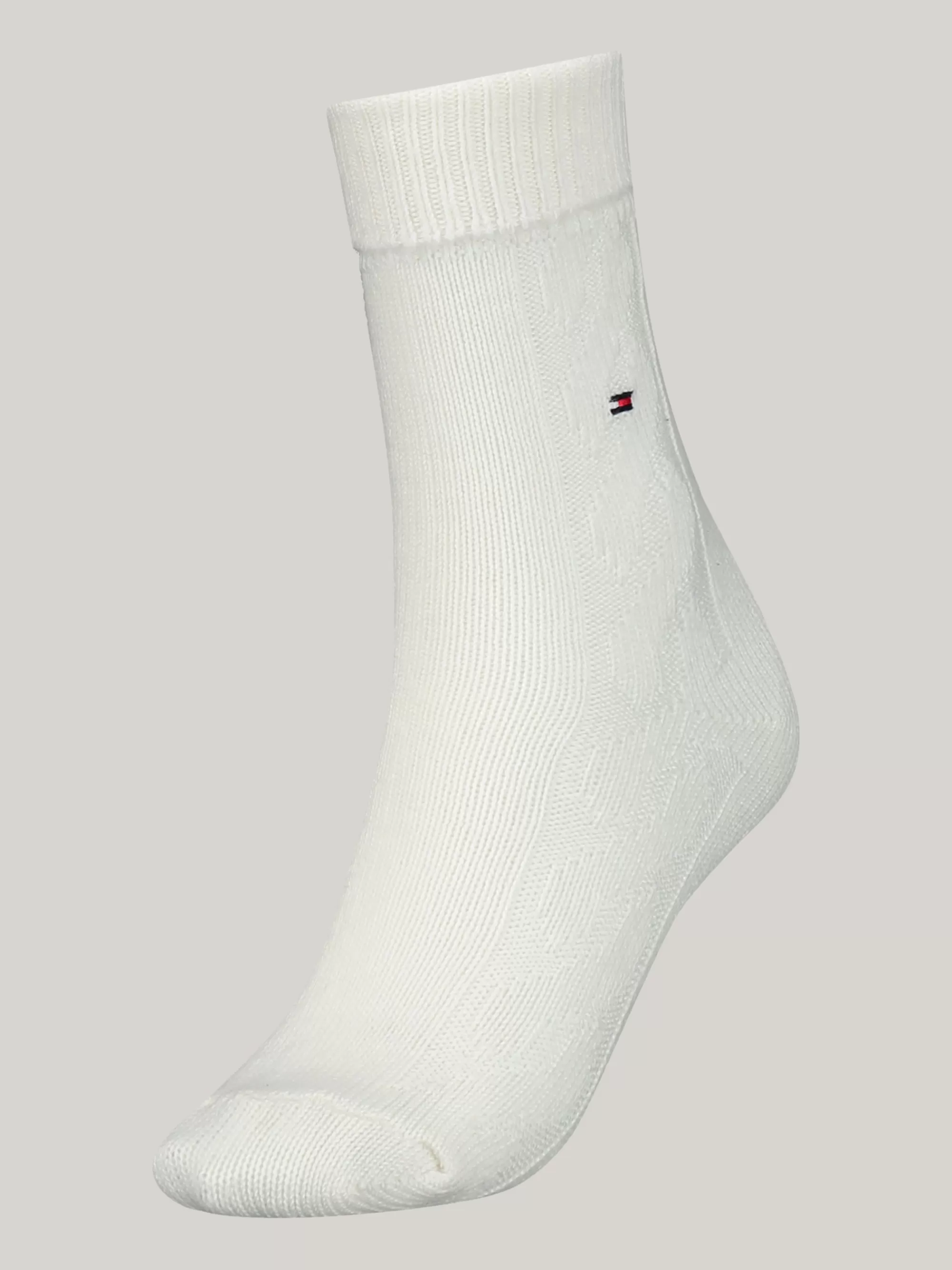 Sokken & Panty's*Tommy Hilfiger Classics Kabelgebreide Sokken OFF WHITE