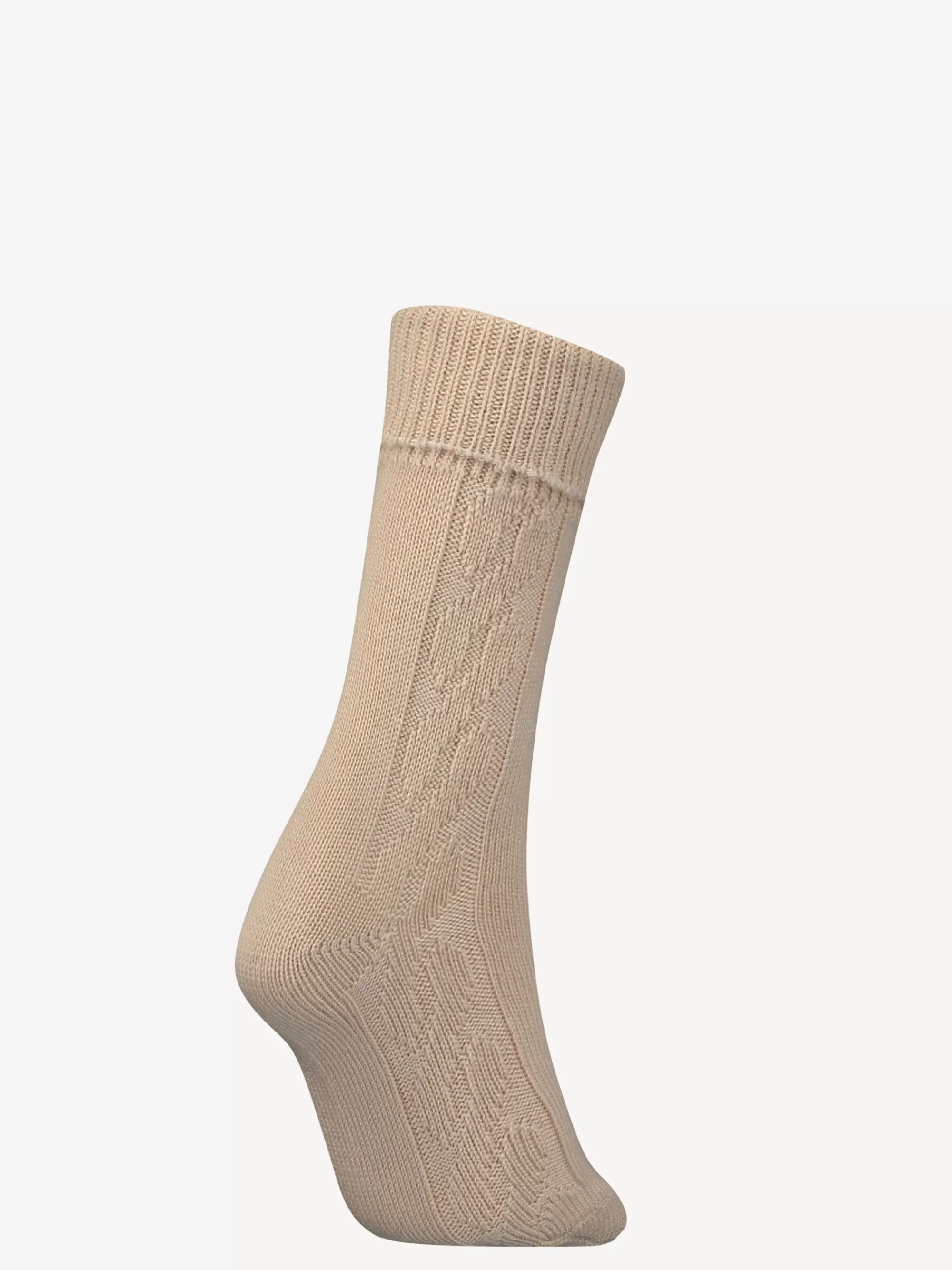 Sokken & Panty's*Tommy Hilfiger Classics Kabelgebreide Sokken SAND