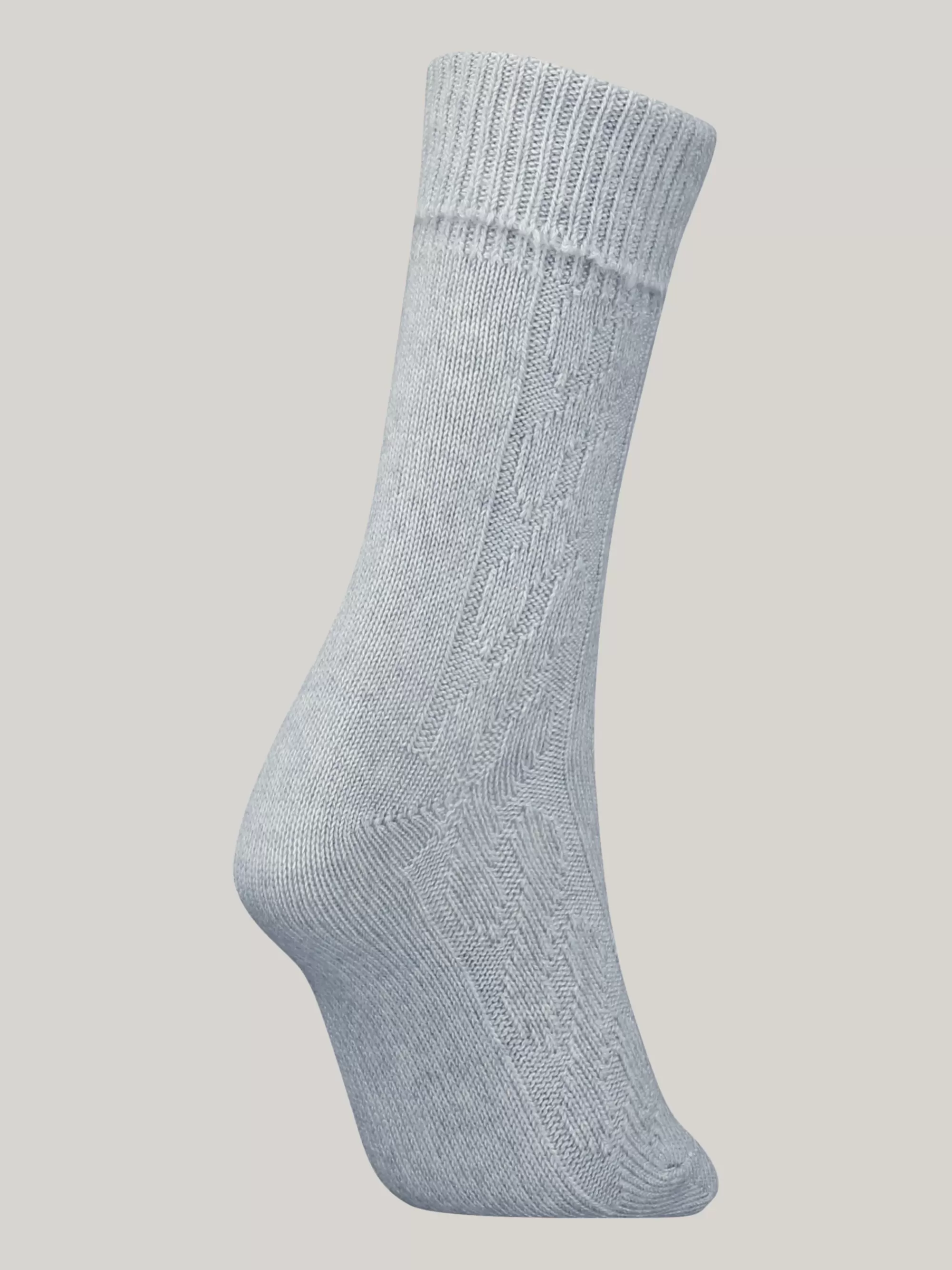 Sokken & Panty's*Tommy Hilfiger Classics Kabelgebreide Sokken MID GREY MELANGE