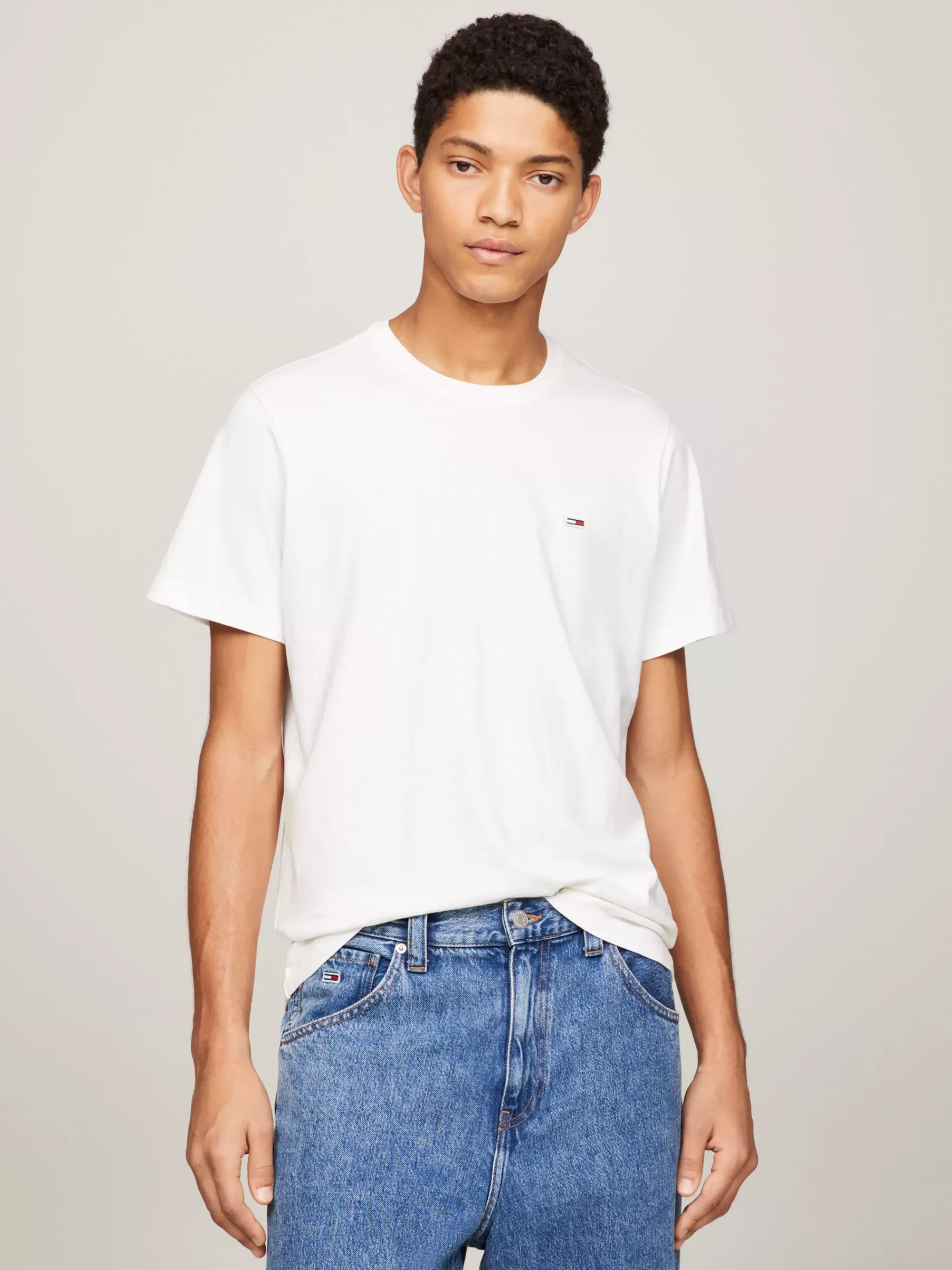 T-Shirts*Tommy Hilfiger Classics Regular Fit T-shirt Van Biologisch Katoen WHITE