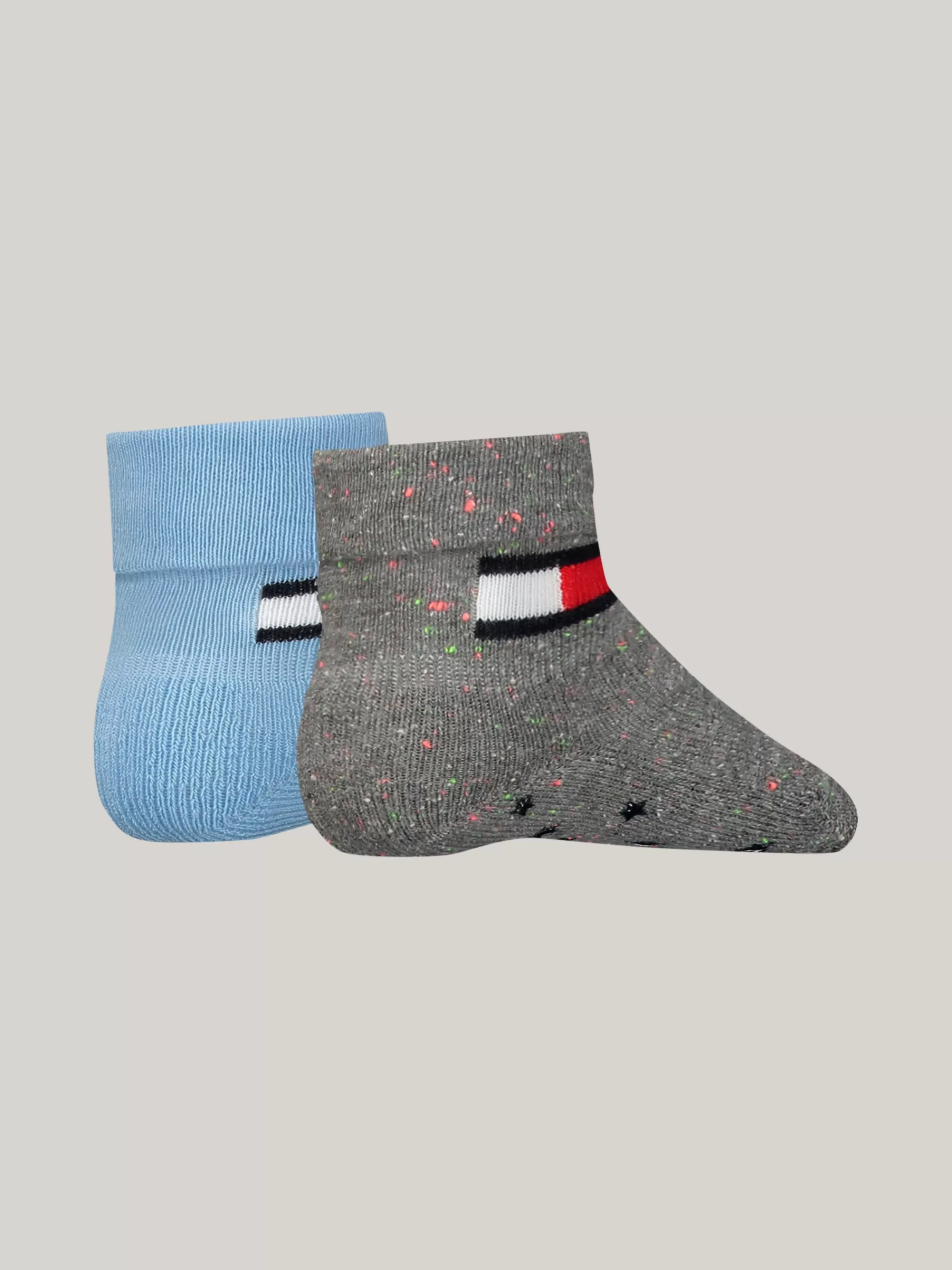 Meisjes | Jongens*Tommy Hilfiger Classics Set Van 2 Paar Antislipsokken Met Omslag GREY / BLUE