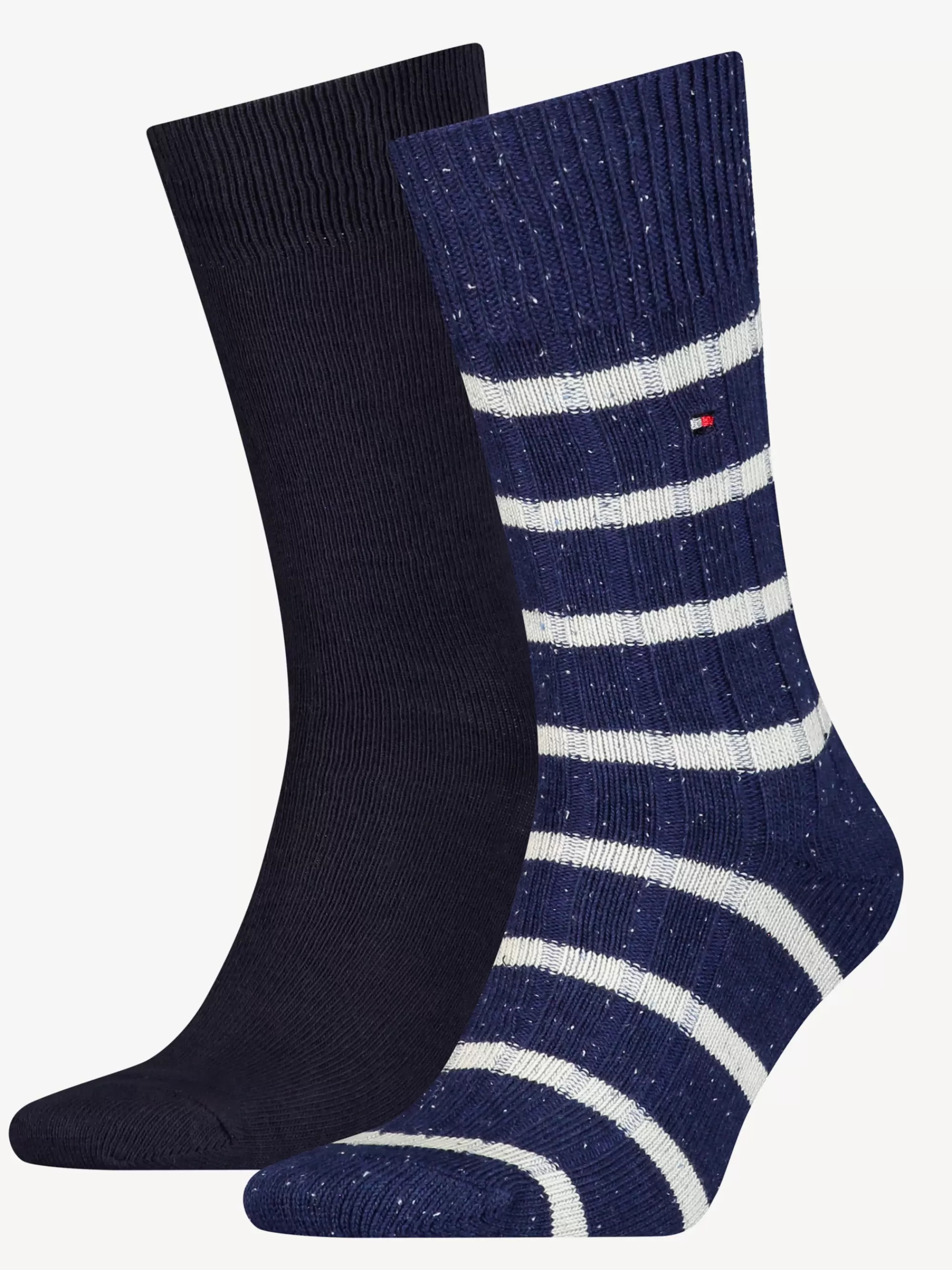 Sokken*Tommy Hilfiger Classics Set Van 2 Paar Gestreepte Sokken NAVY