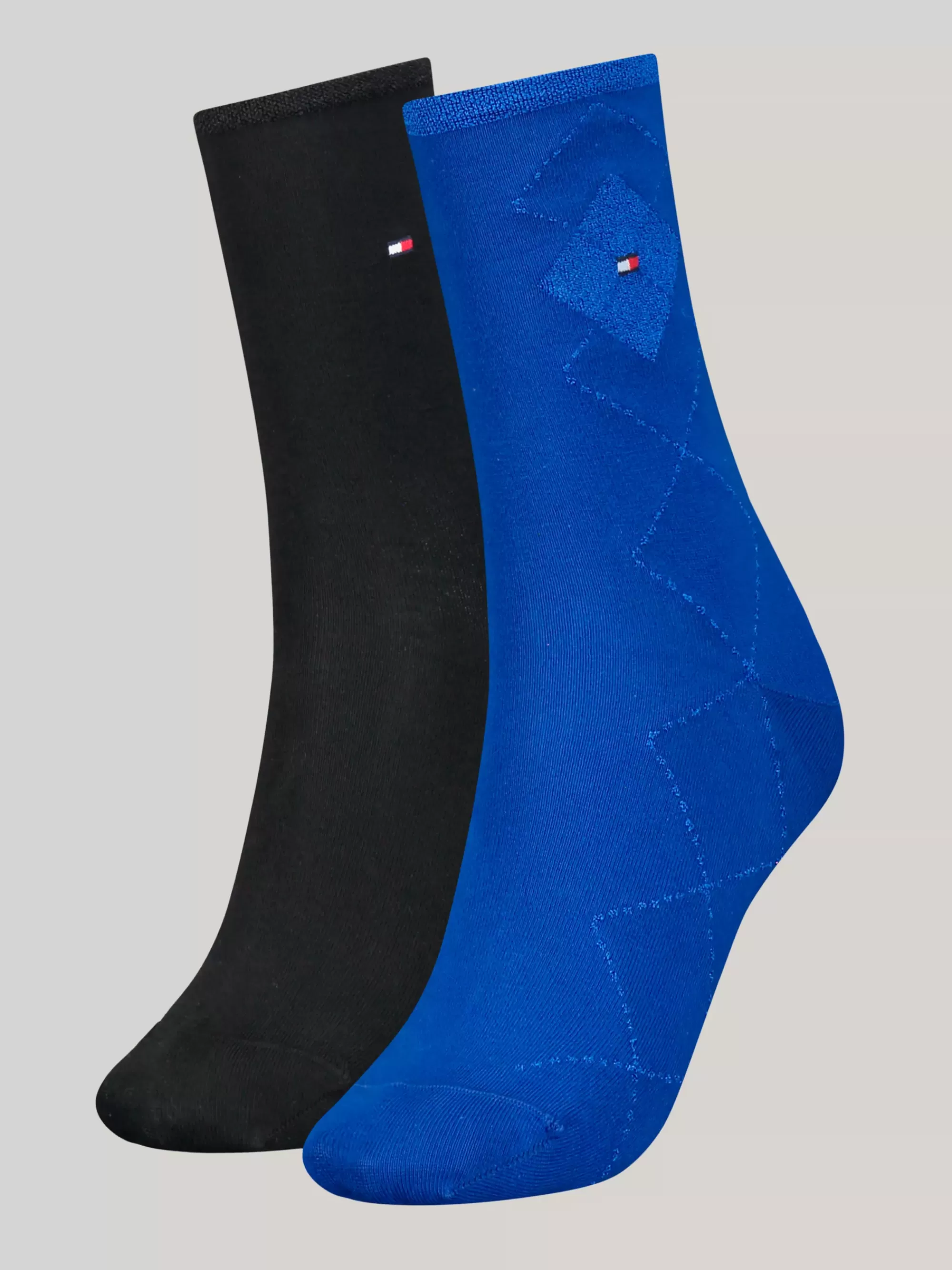 Sokken & Panty's*Tommy Hilfiger Classics Set Van 2 Paar Sokken Met Argyle-ruit VICTORIA BLUE