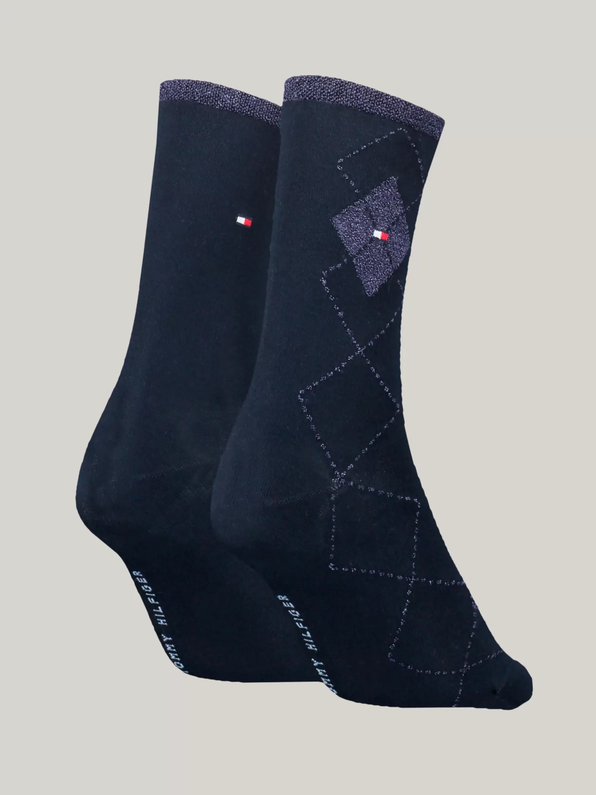 Sokken & Panty's*Tommy Hilfiger Classics Set Van 2 Paar Sokken Met Argyle-ruit NAVY