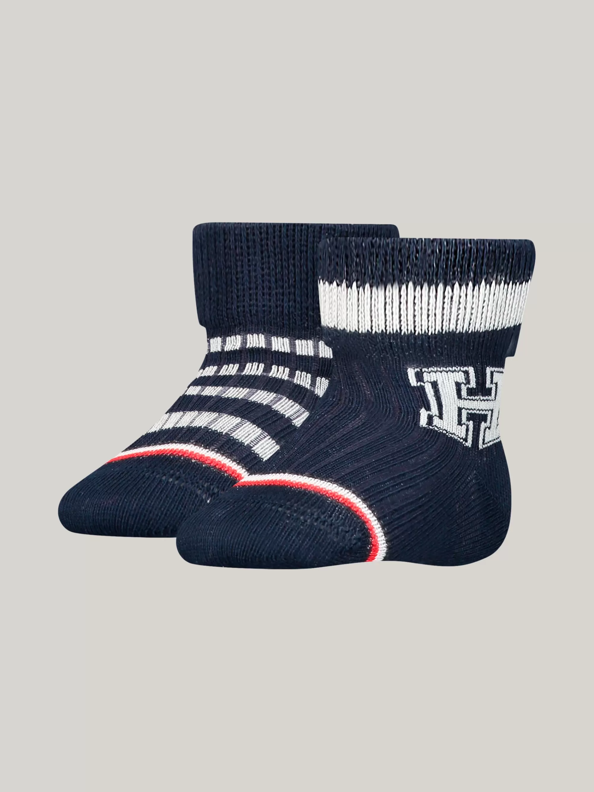 Meisjes | Jongens*Tommy Hilfiger Classics Set Van 2 Paar Sokken Met Varsity-streep NAVY