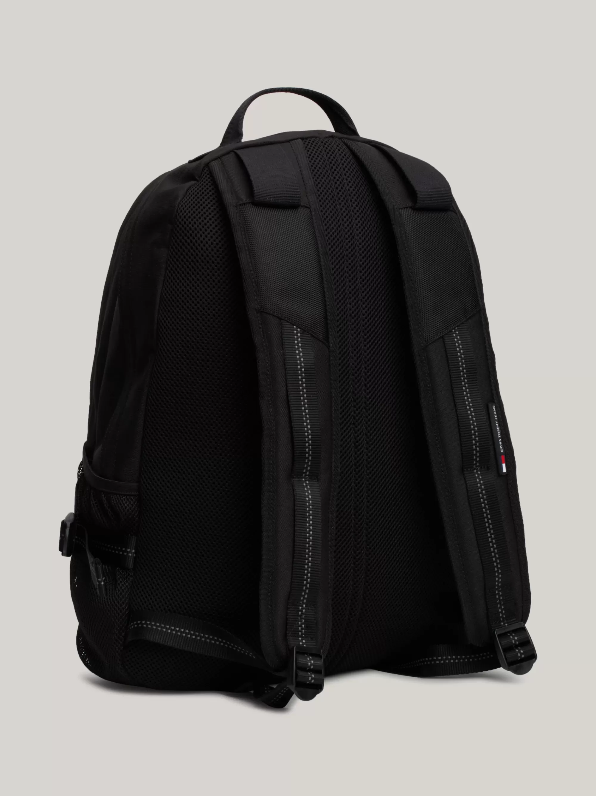 Rugzakken*Tommy Hilfiger Colour-blocked Rugzak Met Rubberen Logo BLACK