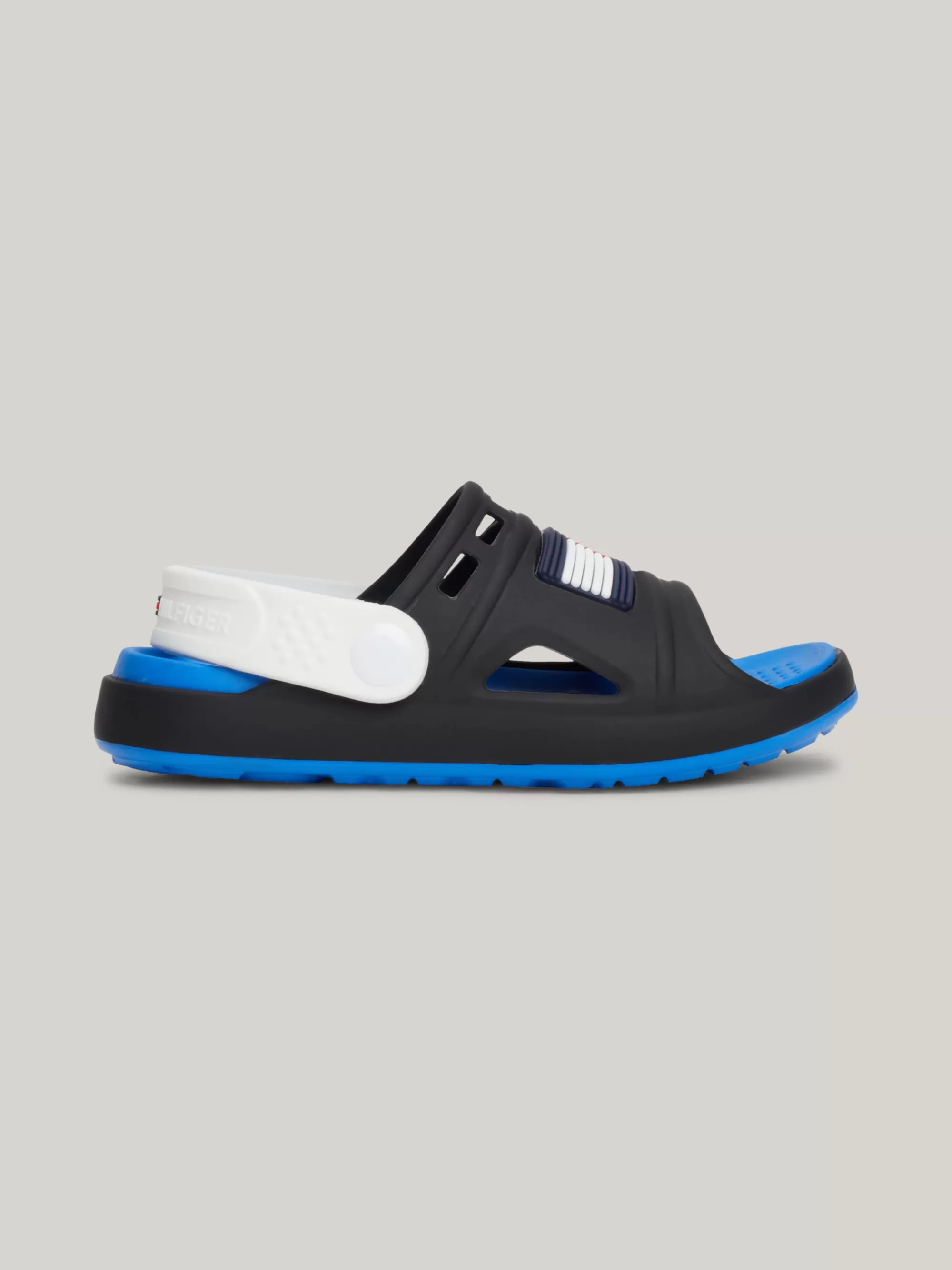 Schoenen & Accessoires | Schoenen & Accessoires*Tommy Hilfiger Colour-blocked Sandaal Met Rubberen Vlag BLACK/WHITE