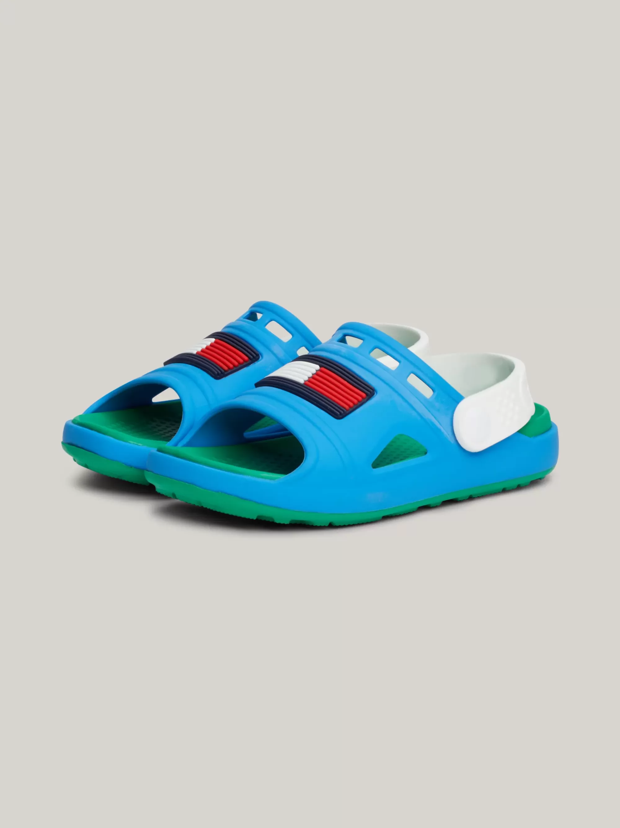 Schoenen & Accessoires | Schoenen & Accessoires*Tommy Hilfiger Colour-blocked Sandaal Met Rubberen Vlag SKY BLUE/WHITE