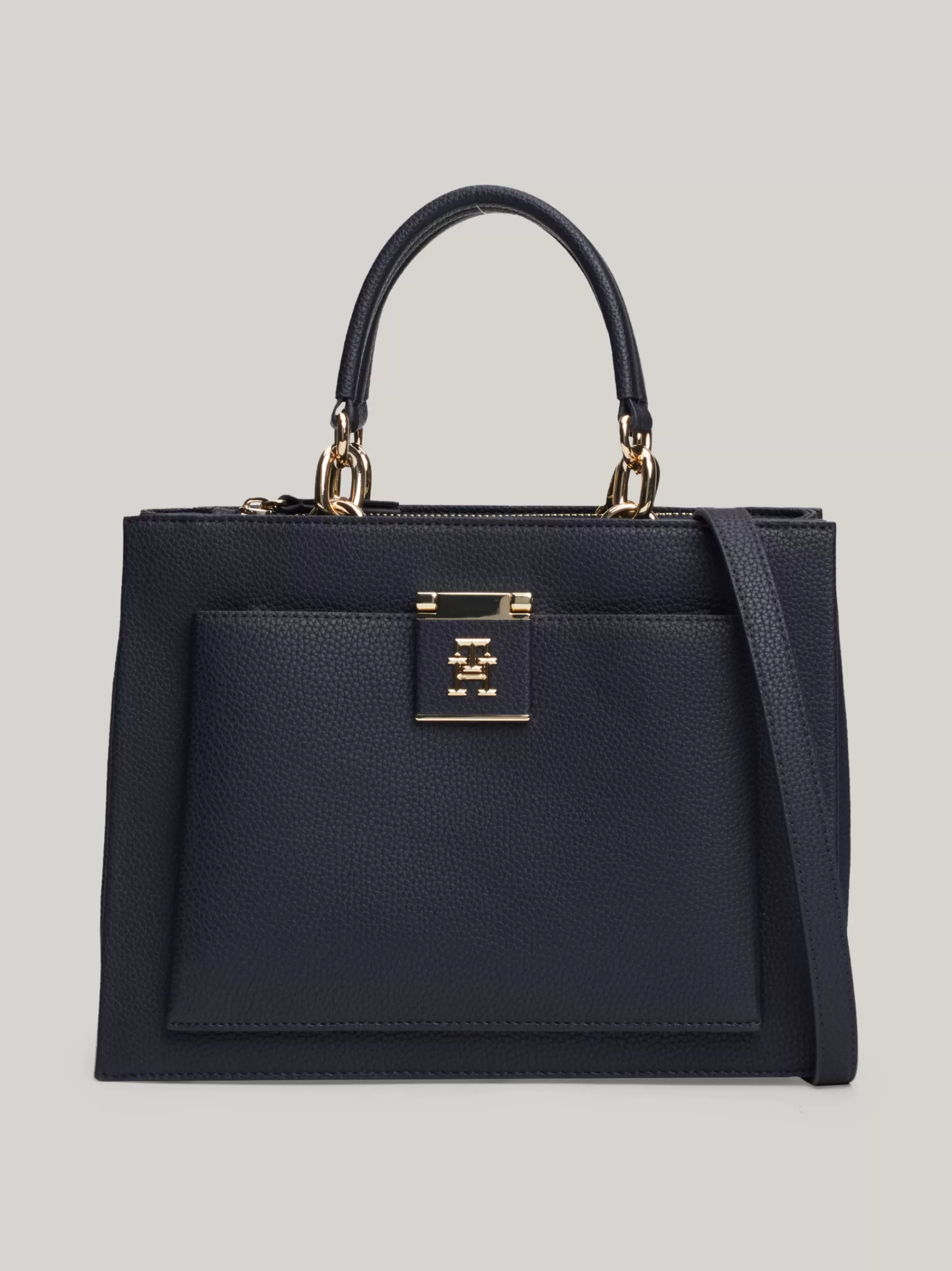 Shoppers*Tommy Hilfiger Colour-blocked Shopper Met TH-monogram SPACE BLUE