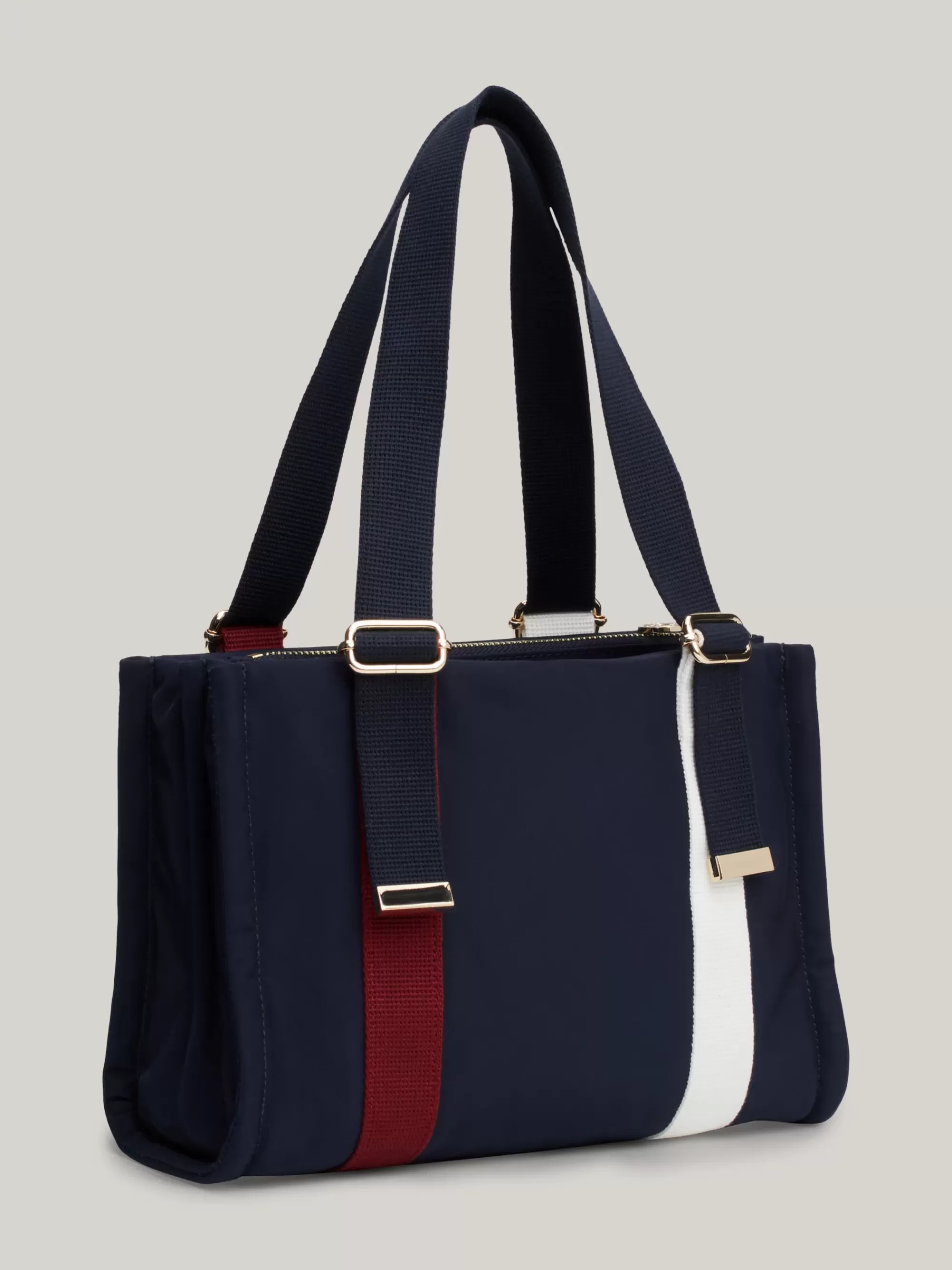 Shoppers*Tommy Hilfiger Colour-blocked Shopper Met TH-monogram SPACE BLUE