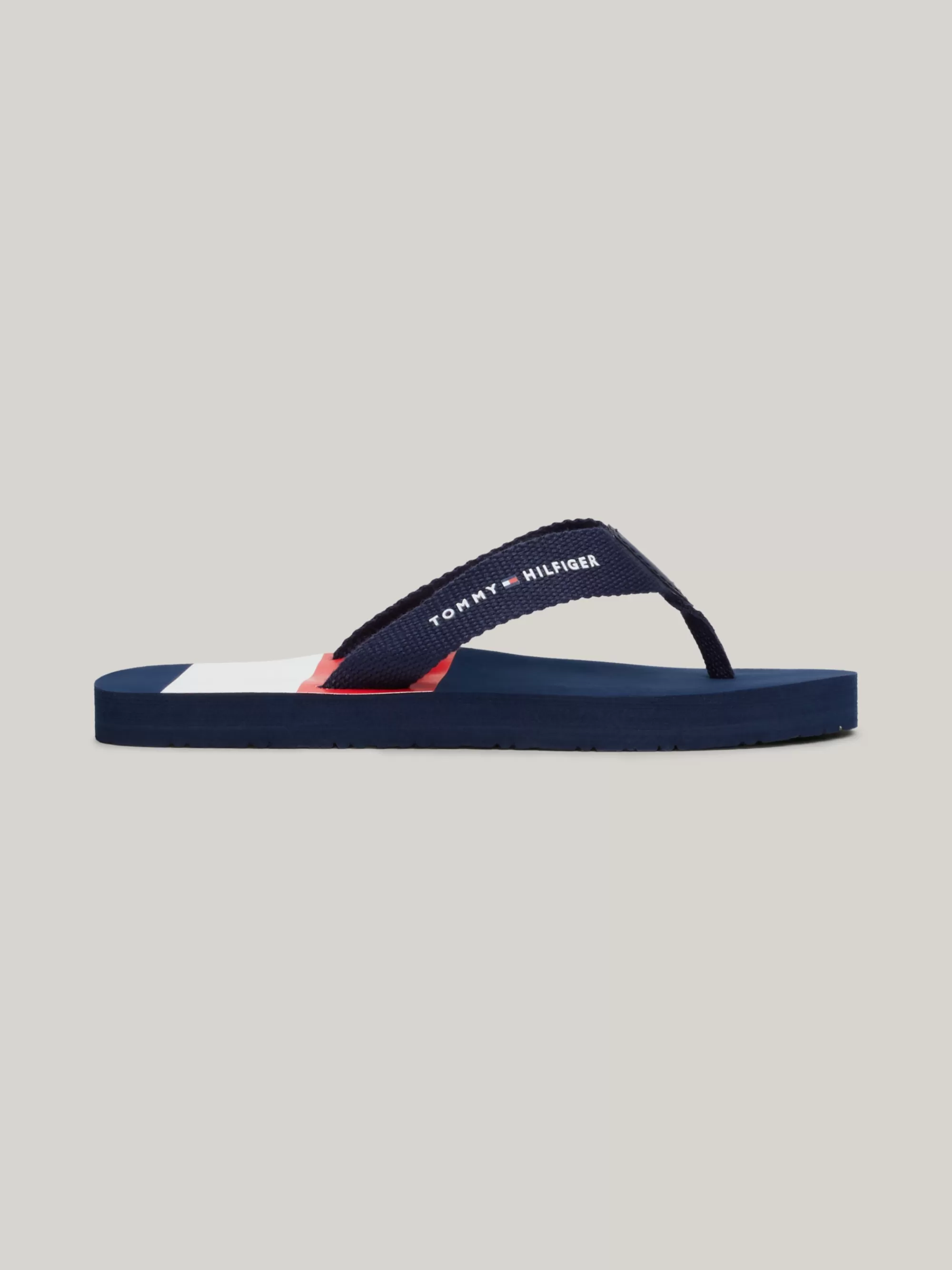 Schoenen & Accessoires*Tommy Hilfiger Colour-blocked Teenslipper Met Webbing BLUE