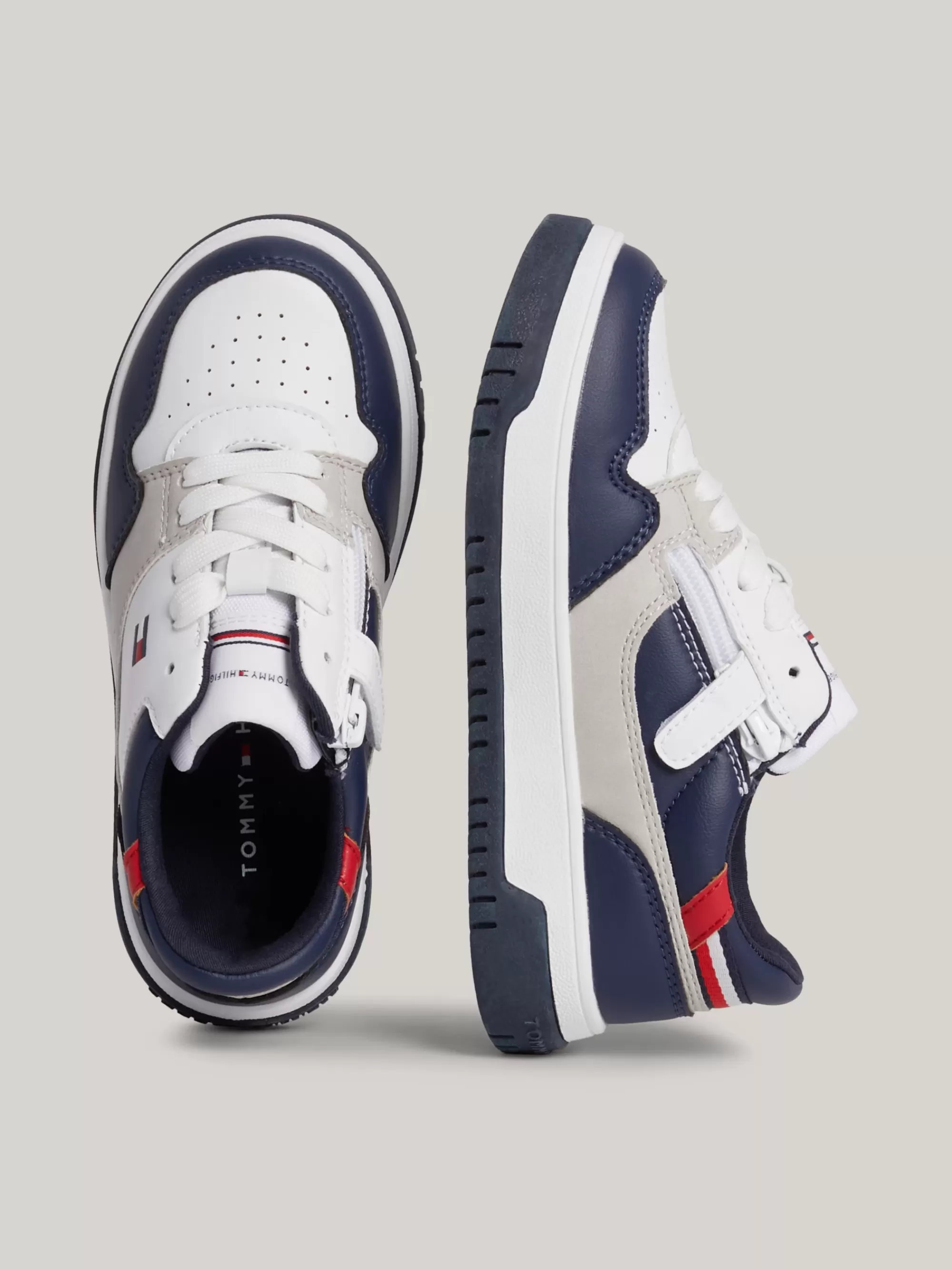 Schoenen & Accessoires | Schoenen & Accessoires*Tommy Hilfiger Colour-blocked Vetersneaker WHITE/BLUE/RED