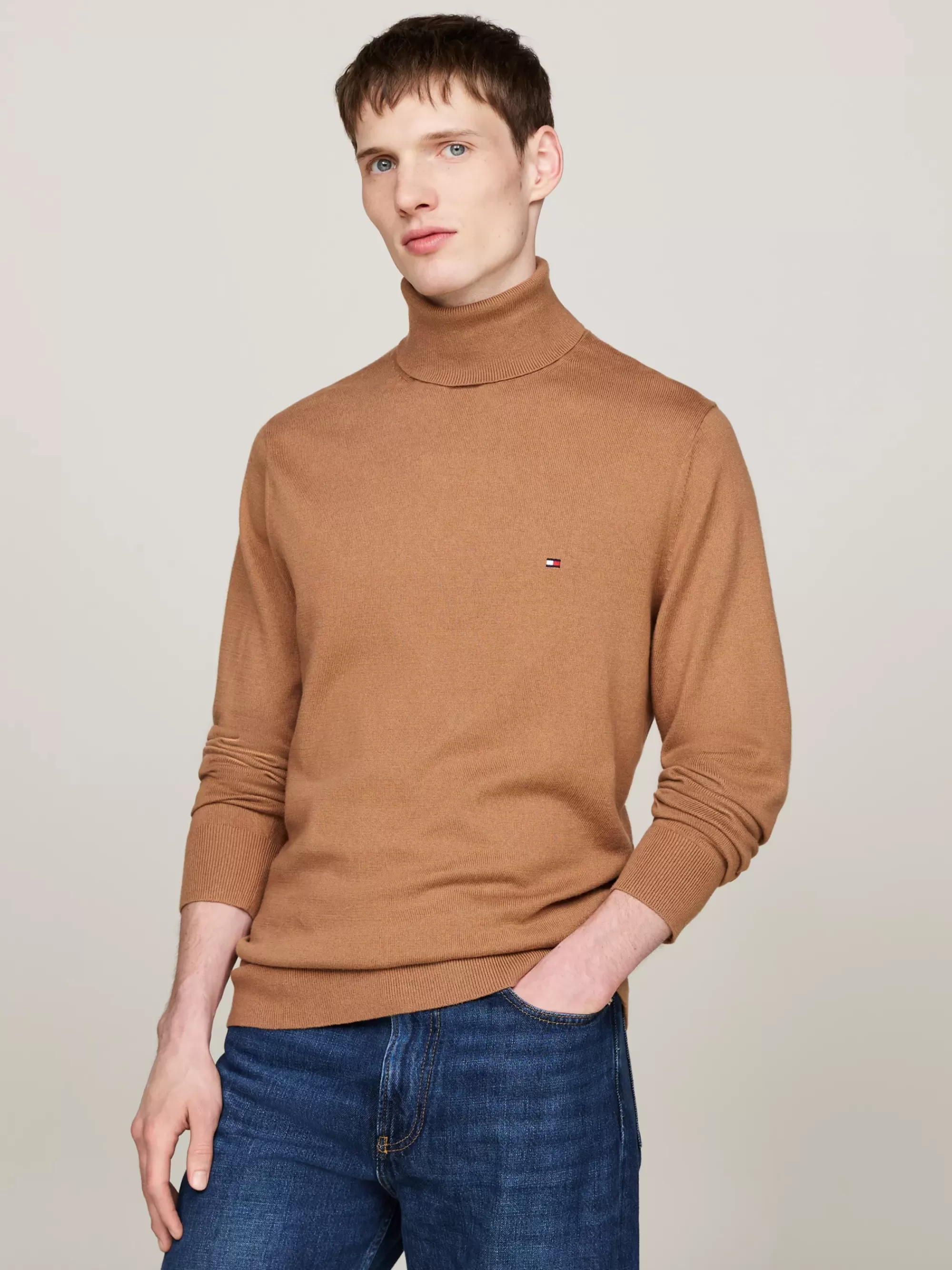 Coltruien | Truien*Tommy Hilfiger Coltrui Met Kasjmier SAFARI CANVAS