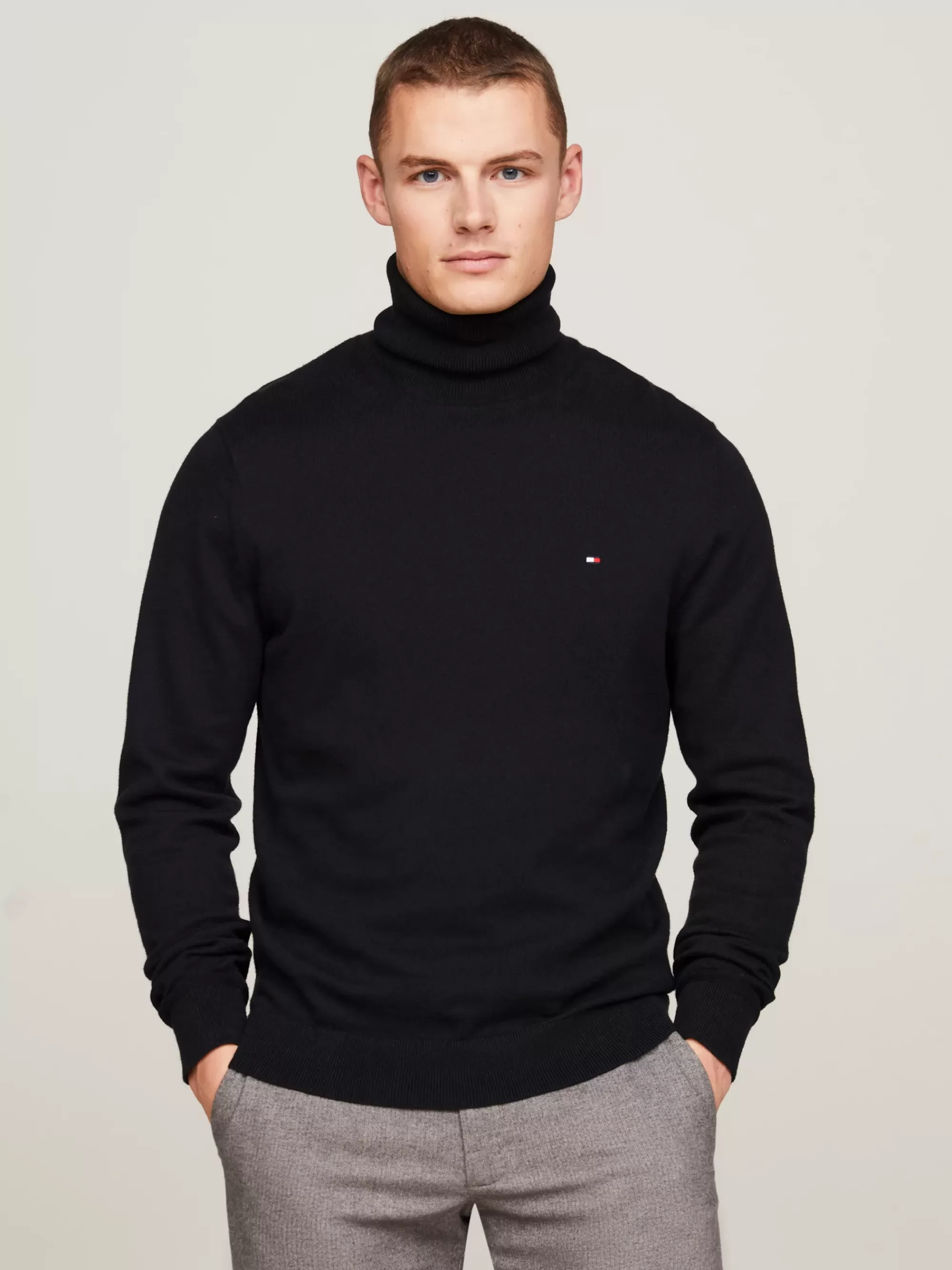 Coltruien | Truien*Tommy Hilfiger Coltrui Met Kasjmier BLACK