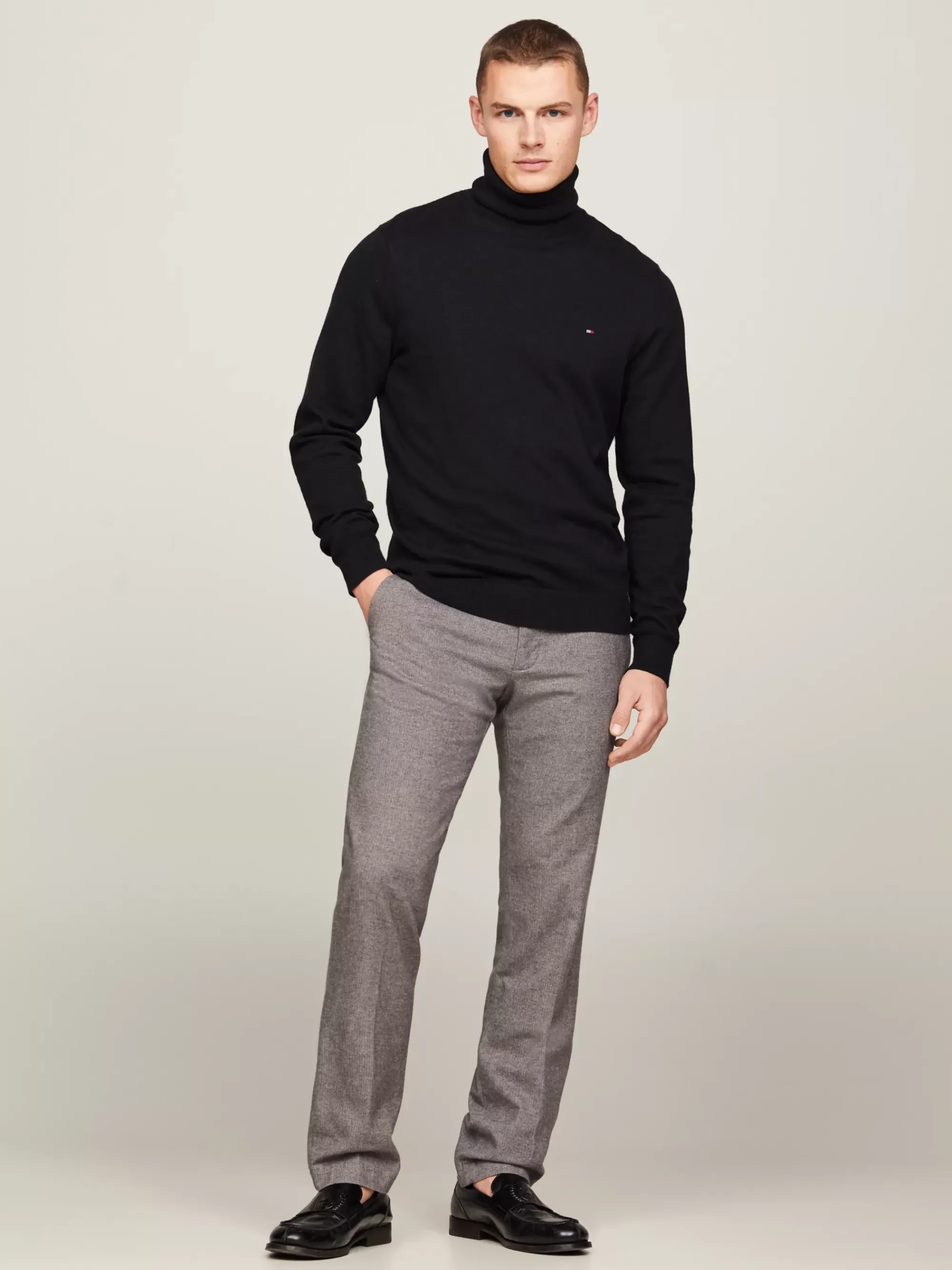 Coltruien | Truien*Tommy Hilfiger Coltrui Met Kasjmier BLACK