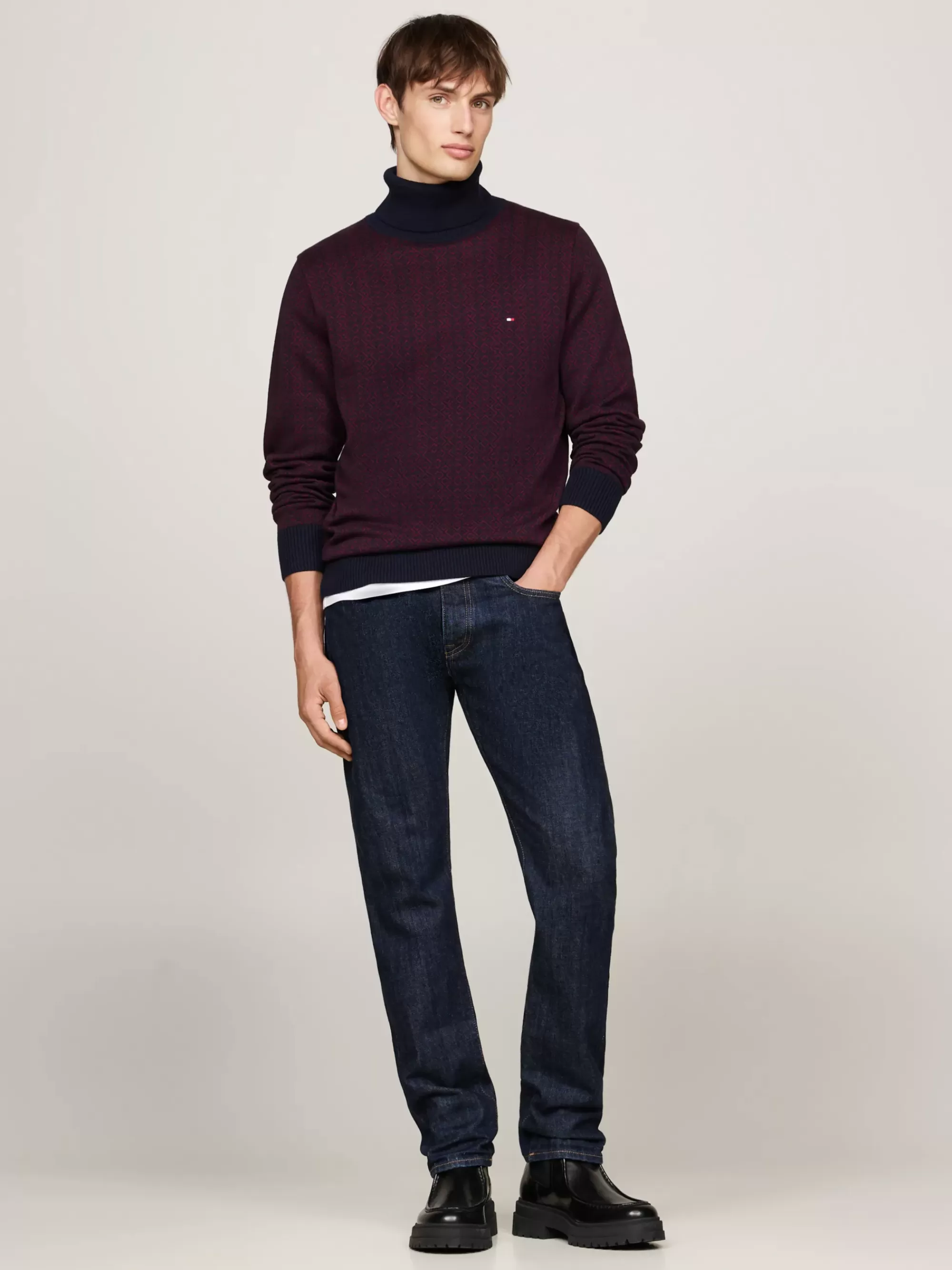 Coltruien | Truien*Tommy Hilfiger Coltrui Met Tweekleurig Fair Isle-design DEEP ROUGE / DESERT SKY