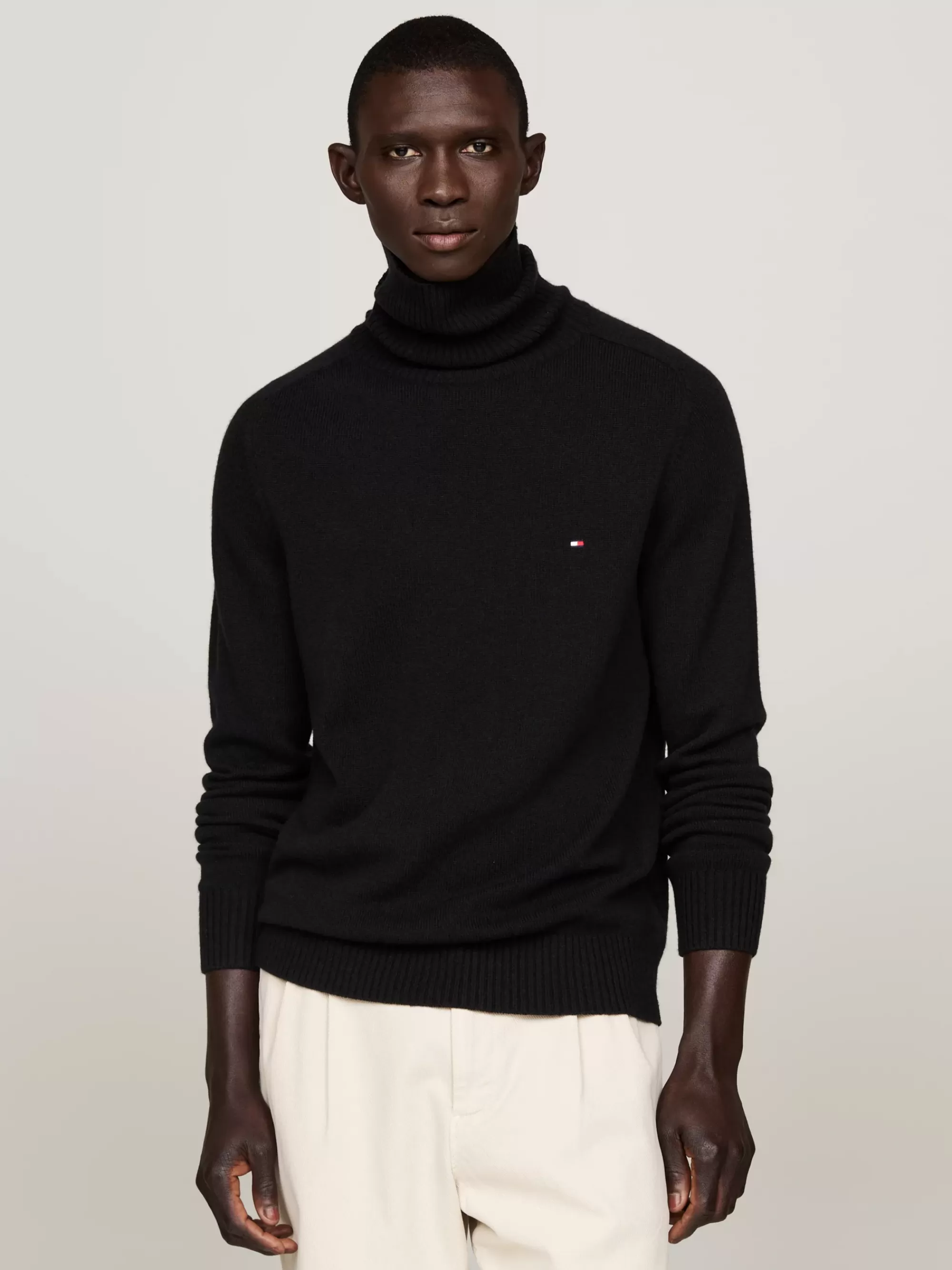 Coltruien | Truien*Tommy Hilfiger Coltrui Van Zuivere Wol BLACK