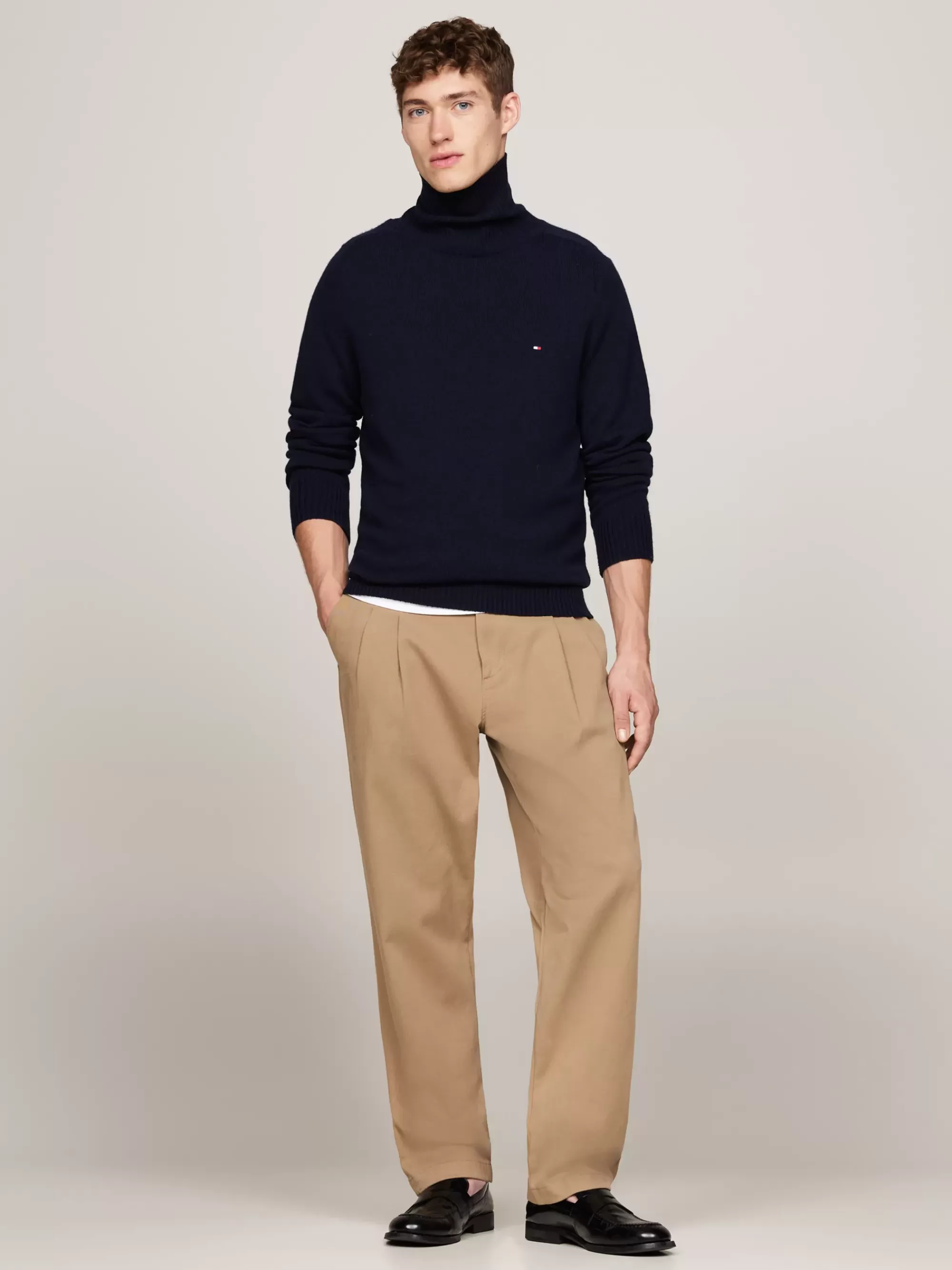 Coltruien | Truien*Tommy Hilfiger Coltrui Van Zuivere Wol DESERT SKY