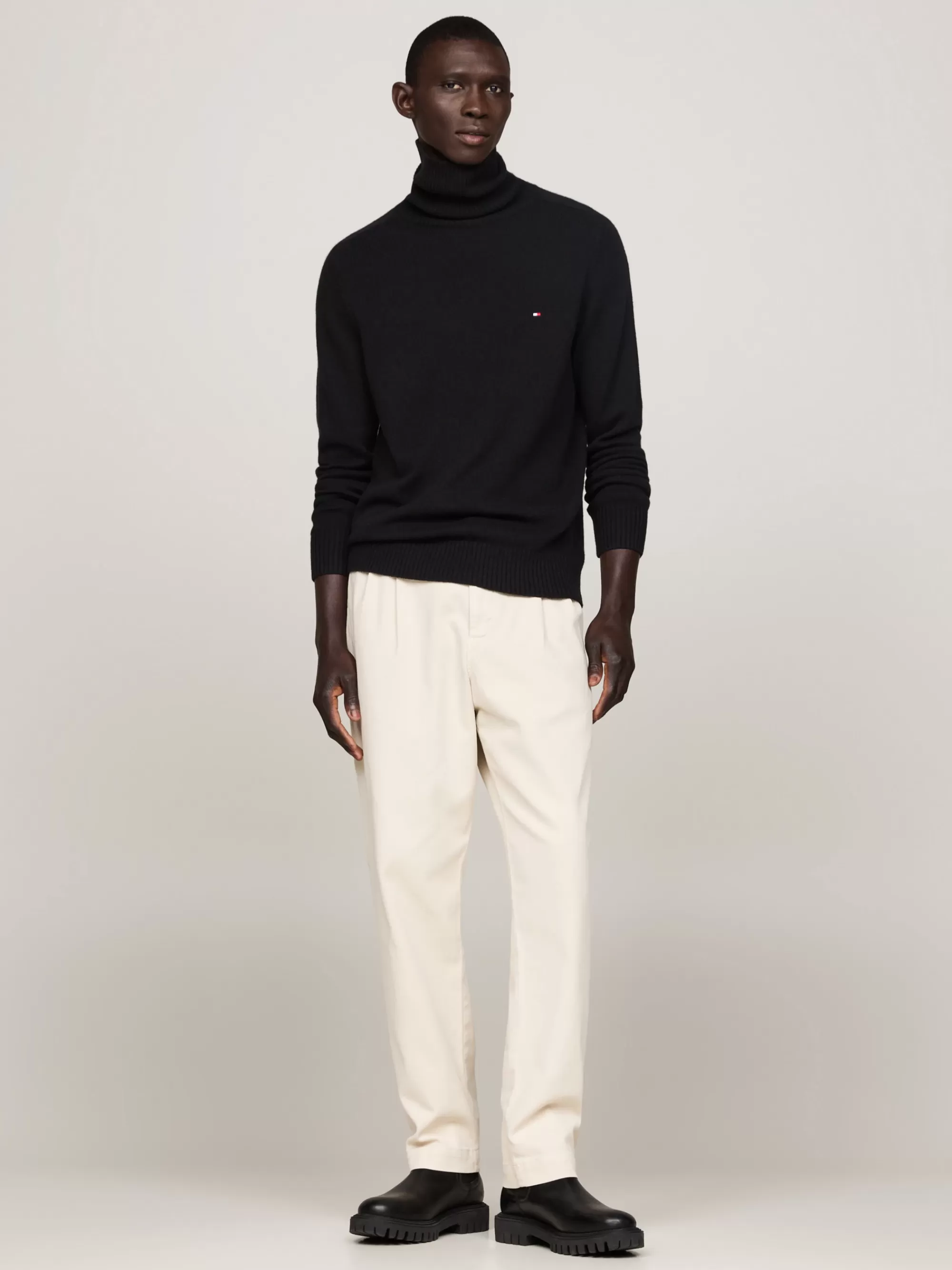 Coltruien | Truien*Tommy Hilfiger Coltrui Van Zuivere Wol BLACK