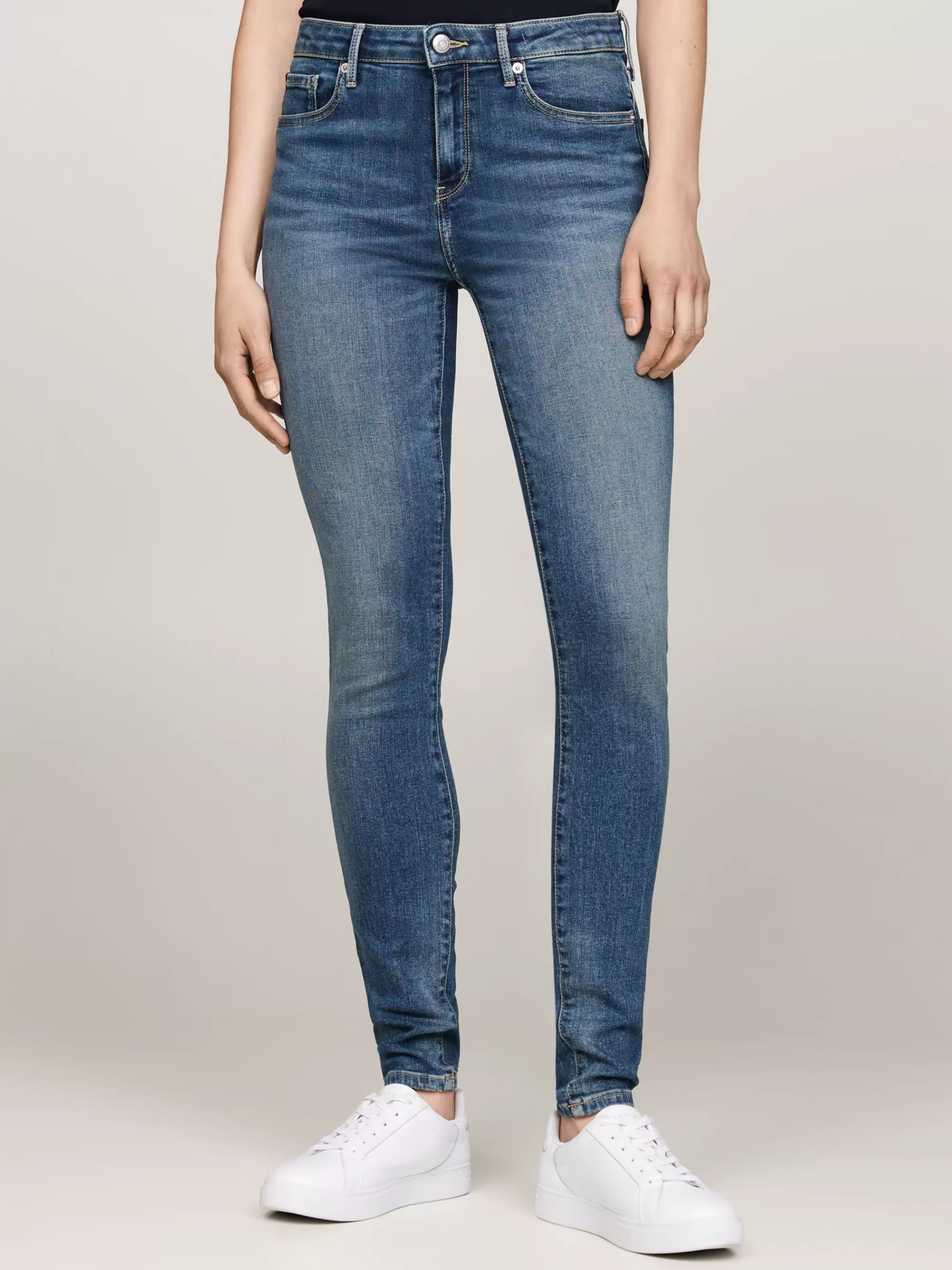 Jeans*Tommy Hilfiger Como Faded Medium Rise Skinny Jeans PAT