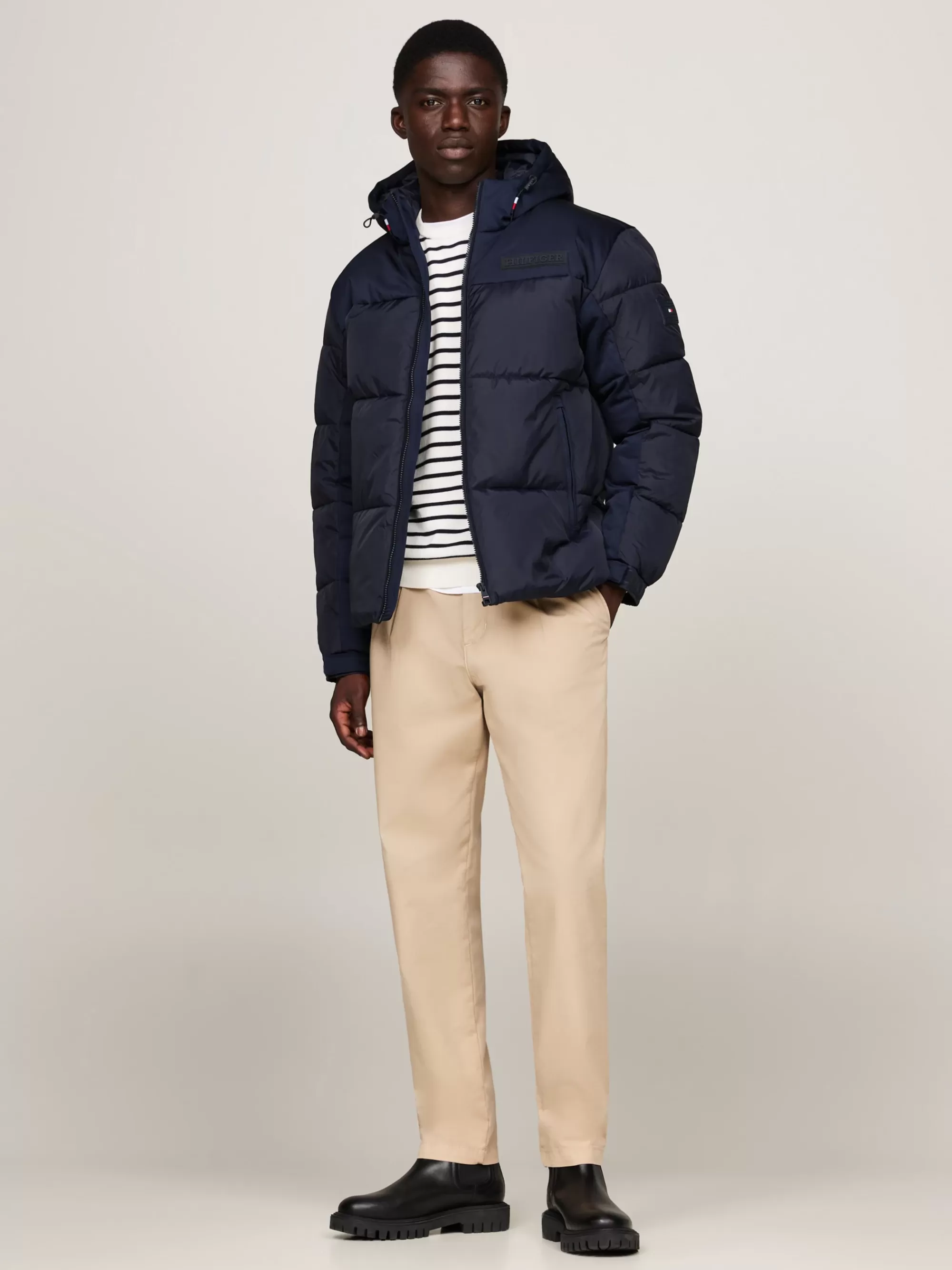 Bomberjacks*Tommy Hilfiger Compact Bomberjack Met Dons DESERT SKY