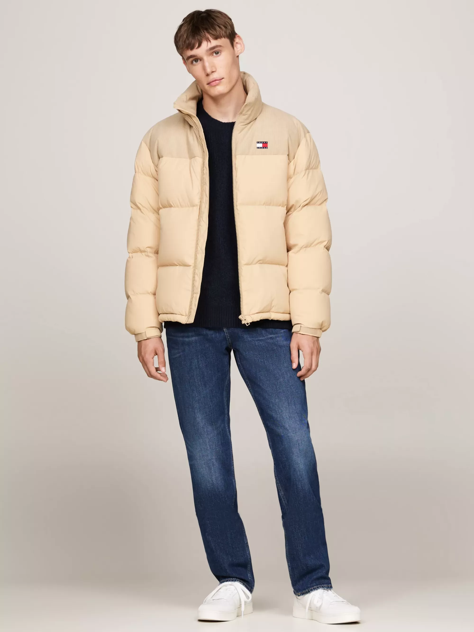 Jassen & Jacks*Tommy Hilfiger Corduroy Alaska Pufferjack GENTLE GOLD
