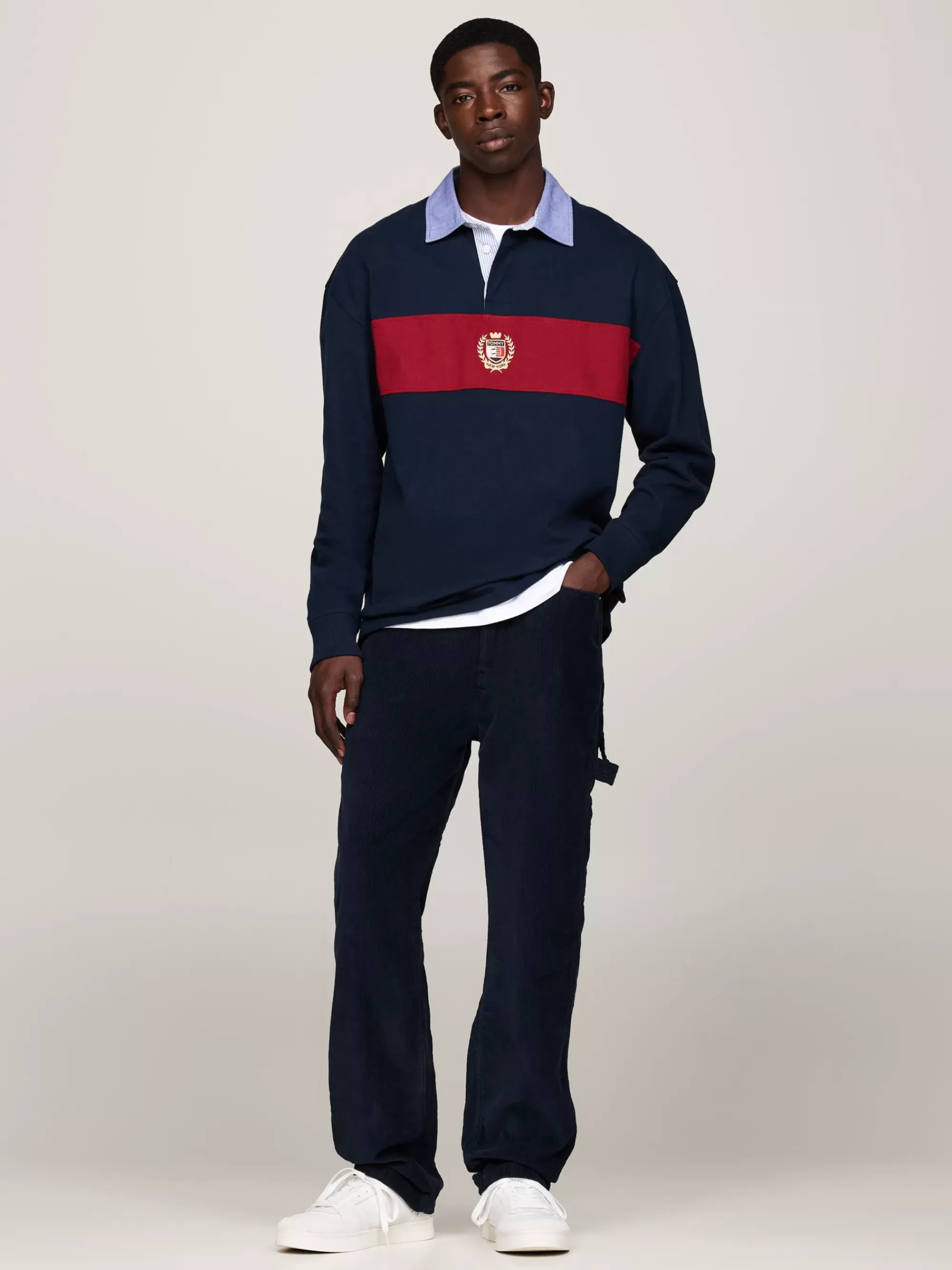 Broeken*Tommy Hilfiger Corduroy Carpenter Skate Broek DARK NIGHT NAVY